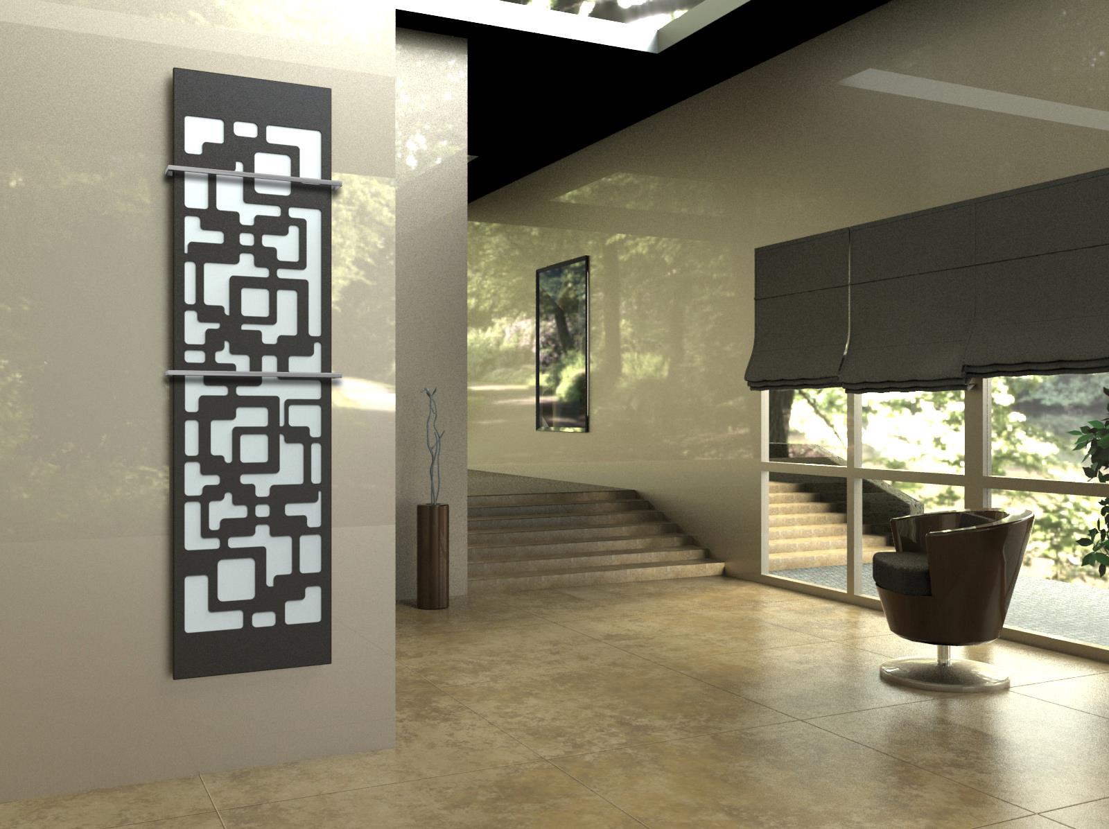 BADHEIZKÖRPER Design Downtown 3 180x47cm 1118 Watt anthrazit - moonstone (+2 Halter 15mm) SZAGATO Designheizkörper mit Mittelanschluss Handtuchwärmer