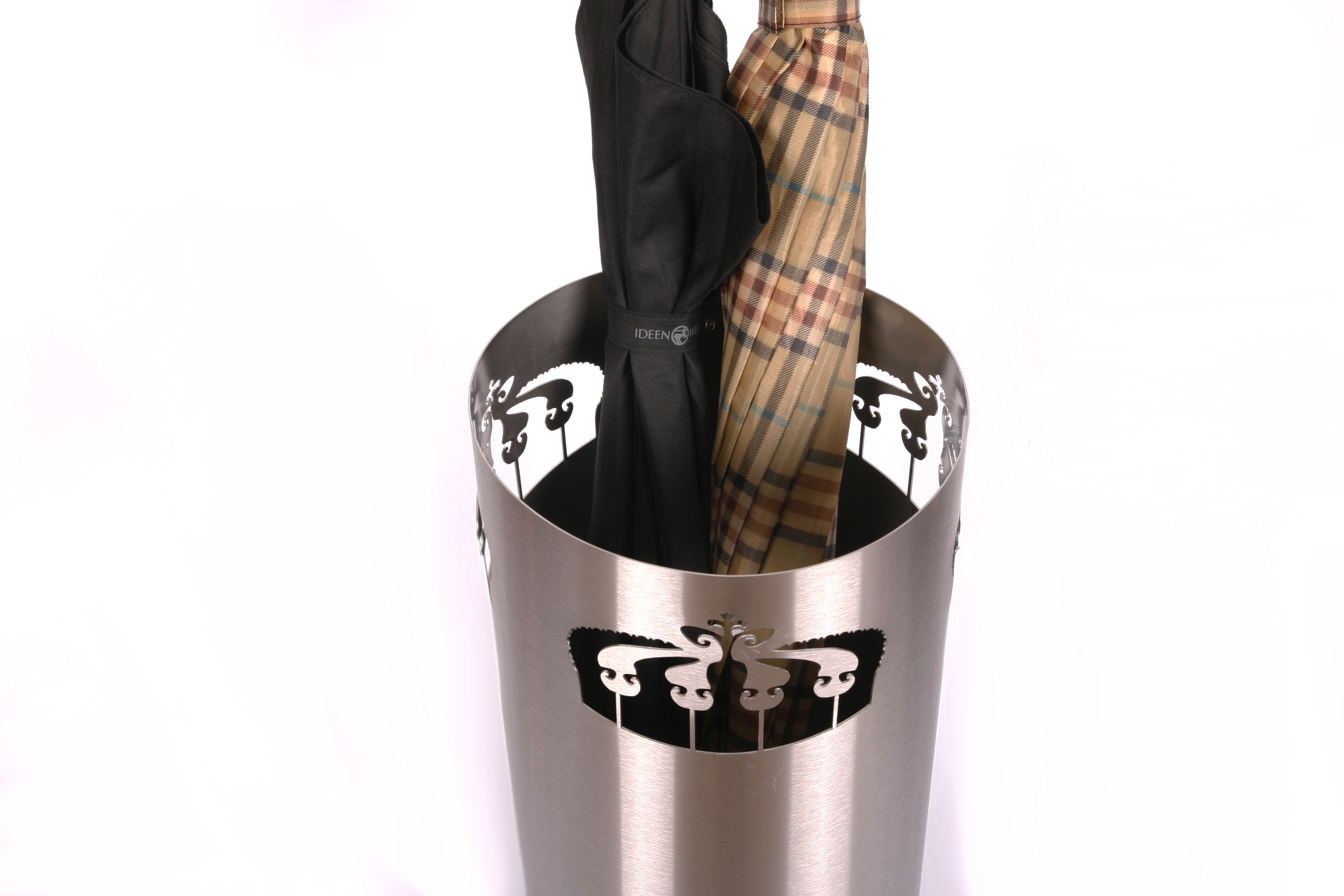 Schirmständer Design Crown 49xØ23cm Edelstahl matt SZAGATO Regenschirmständer Schirmständer große Schirme Schirmhalter moderne Regen-Schirmständer Schirmständer Design Crown 49xØ23cm Edelstahl matt SZAGATO Regenschirmständer Schirmständer große Schirme Schirmhalter moderne Regen-Schirmständer