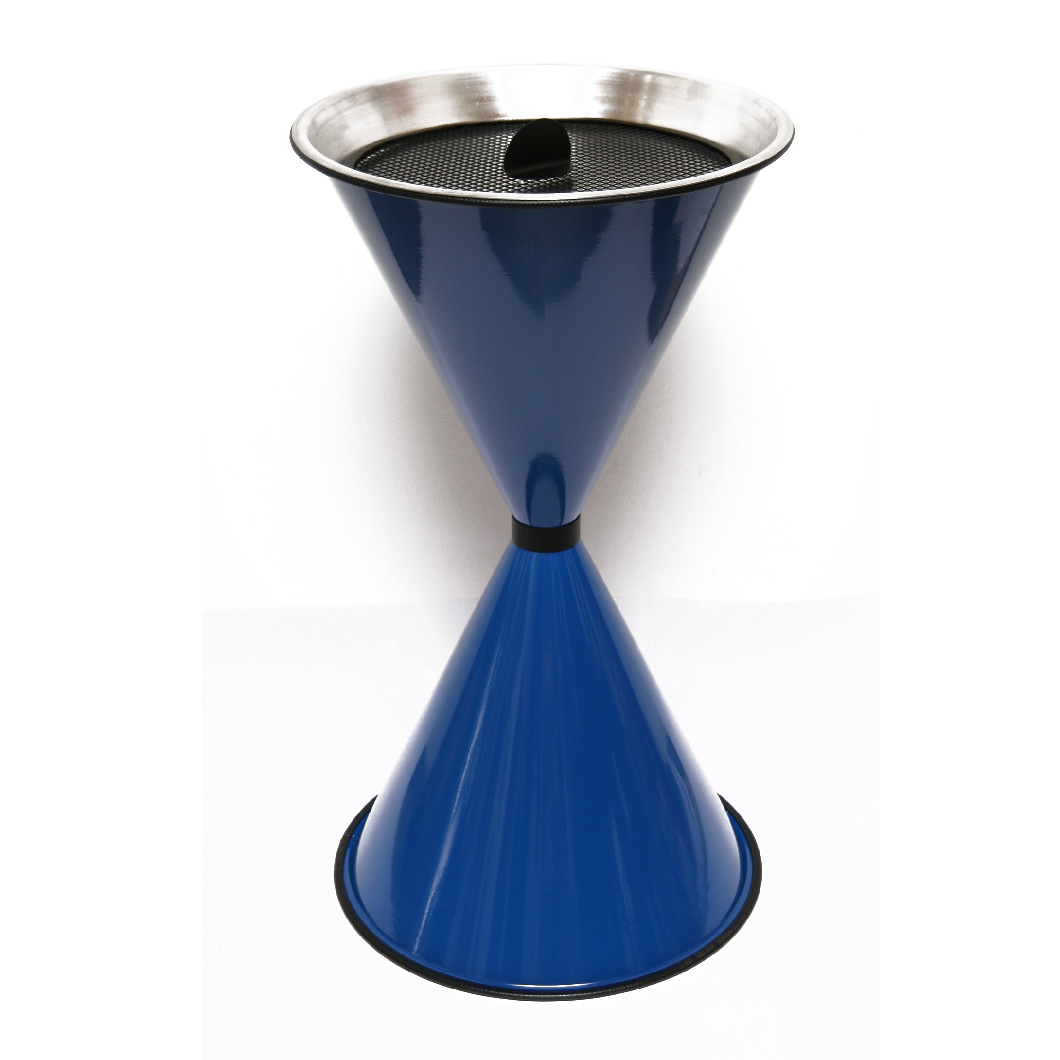 Stand Aschenbecher Diabolo 71x40cm blau inkl. 25 kg Quarzsand SZAGATO Aschenbecher groß Stand-Aschenbecher außen Aschenbecher stehend Aschenbecher