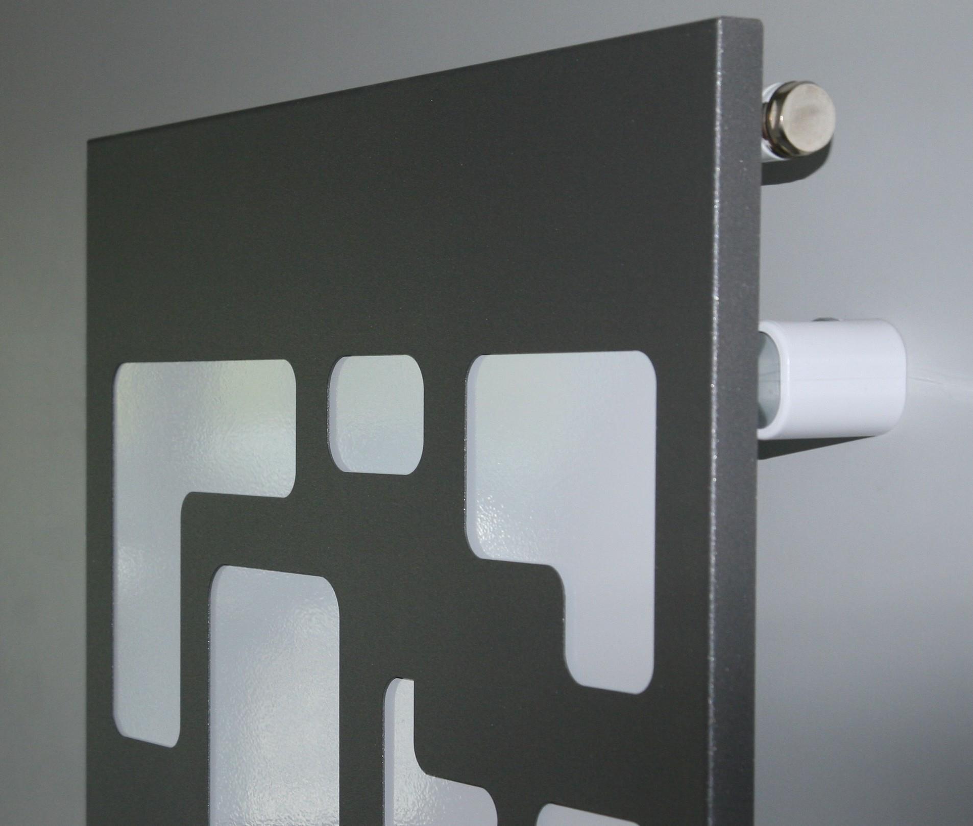 BADHEIZKÖRPER Design Downtown 3 180x47cm 1118 Watt anthrazit moonstone SZAGATO Designheizkörper Handtuchheizkörper mit Mittelanschluss Handtuchwärmer