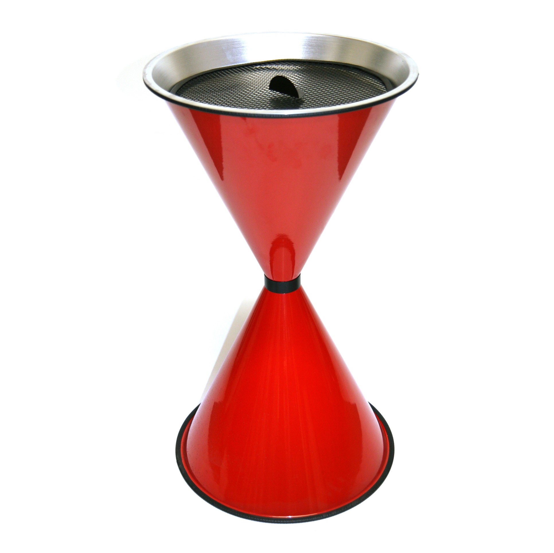 Stand Aschenbecher Diabolo 71x40cm rot inkl. 25 kg Quarzsand SZAGATO Aschenbecher groß Stand-Aschenbecher außen Aschenbecher stehend für draußen