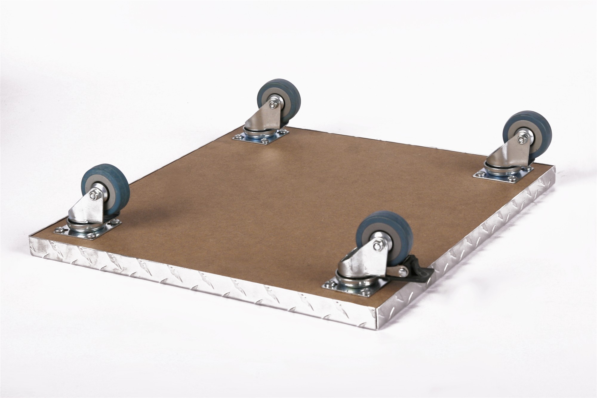 Rollbrett Pflanzenroller 40x40cm ALU 150kg PU-Rolle+Bremse SZAGATO Made in Germany Blumenuntersetzer Möbelroller Outdoor Blumenroller Transportroller
