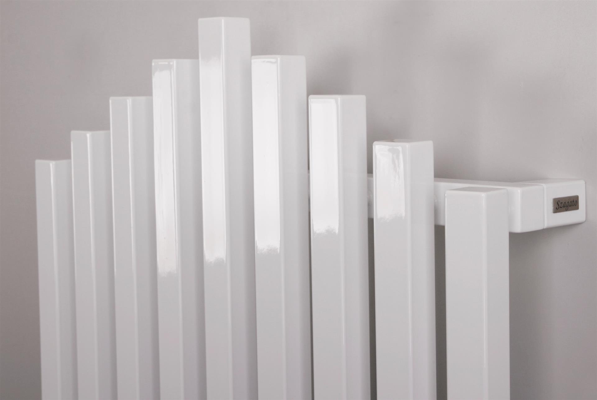 BADHEIZKÖRPER Design Pipe 180x51cm 1118 Watt weiß SZAGATO Designheizkörper Handtuchheizkörper mit Mittelanschluss Handtuchwärmer