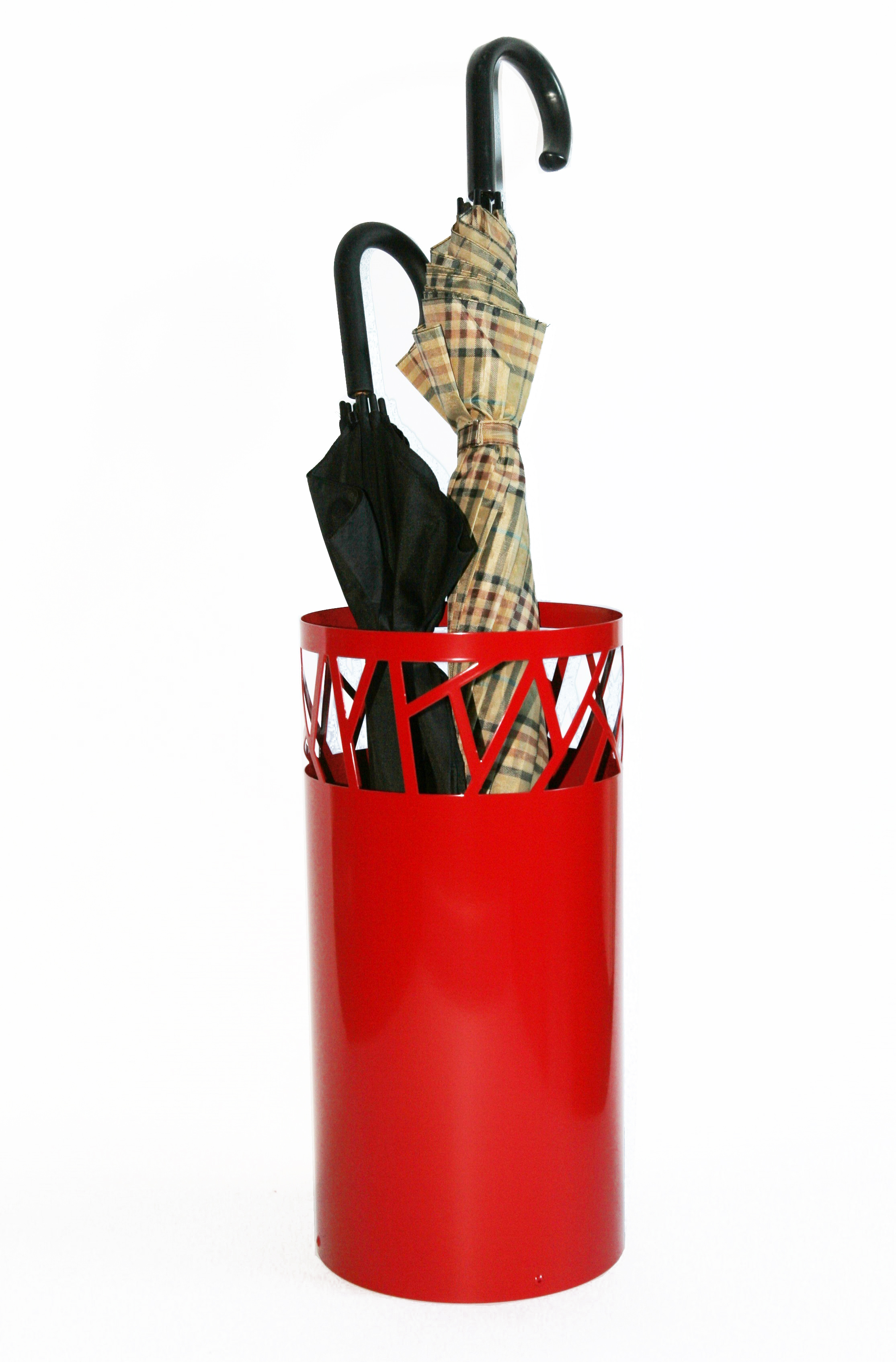 Schirmständer Design Fence 49xØ23cm rot SZAGATO Made in Germany moderner Regenschirmständer groß Schirmhalter Regenschirmhalter Design