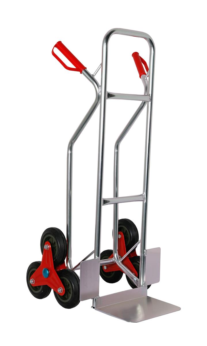 Sackkarre für Treppen ALU 200 kg 111x55x55cm SZAGATO Treppen Sackkare Treppensteiger Transportkarre klappbar Sackkarre Aluminium Sackkarre klappbar