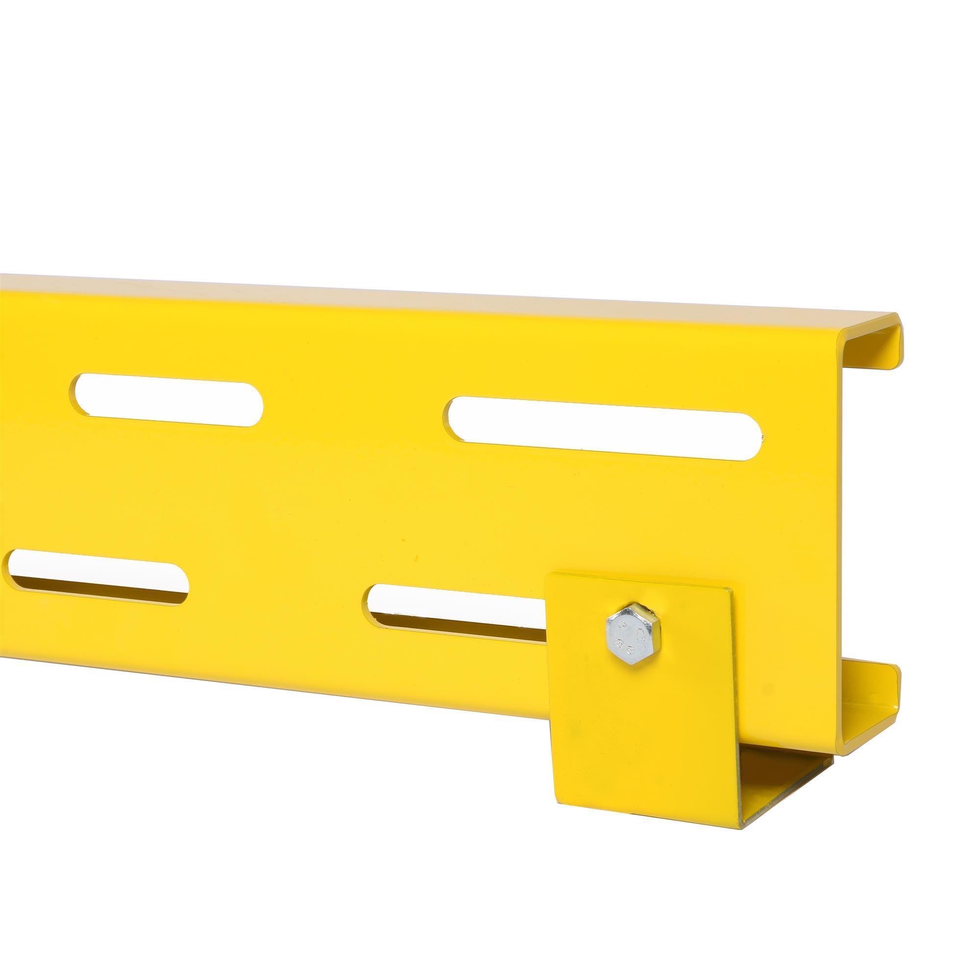 Rammschutzbalken SET (6 Stück) 115-203cm +18 Dübel SZAGATO Rammschutz Balken Regal Anfahrschutz Regale Rammschutzbügel Rammschutzecke #1