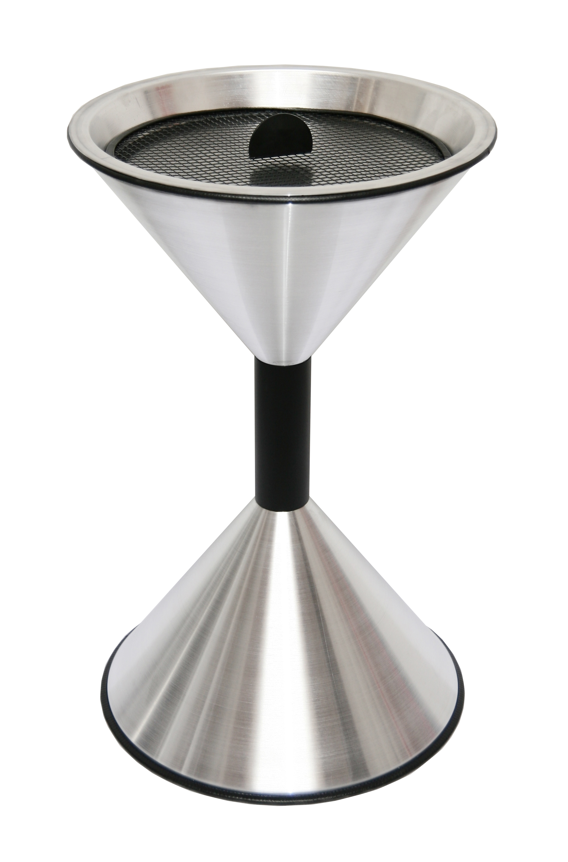 Stand Aschenbecher SZ 70x40cm ALUMINIUM matt SZAGATO Made in Germany Aschenbecher für draußen mit Deckel Standaschenbecher Stand Aschenbecher outdoor