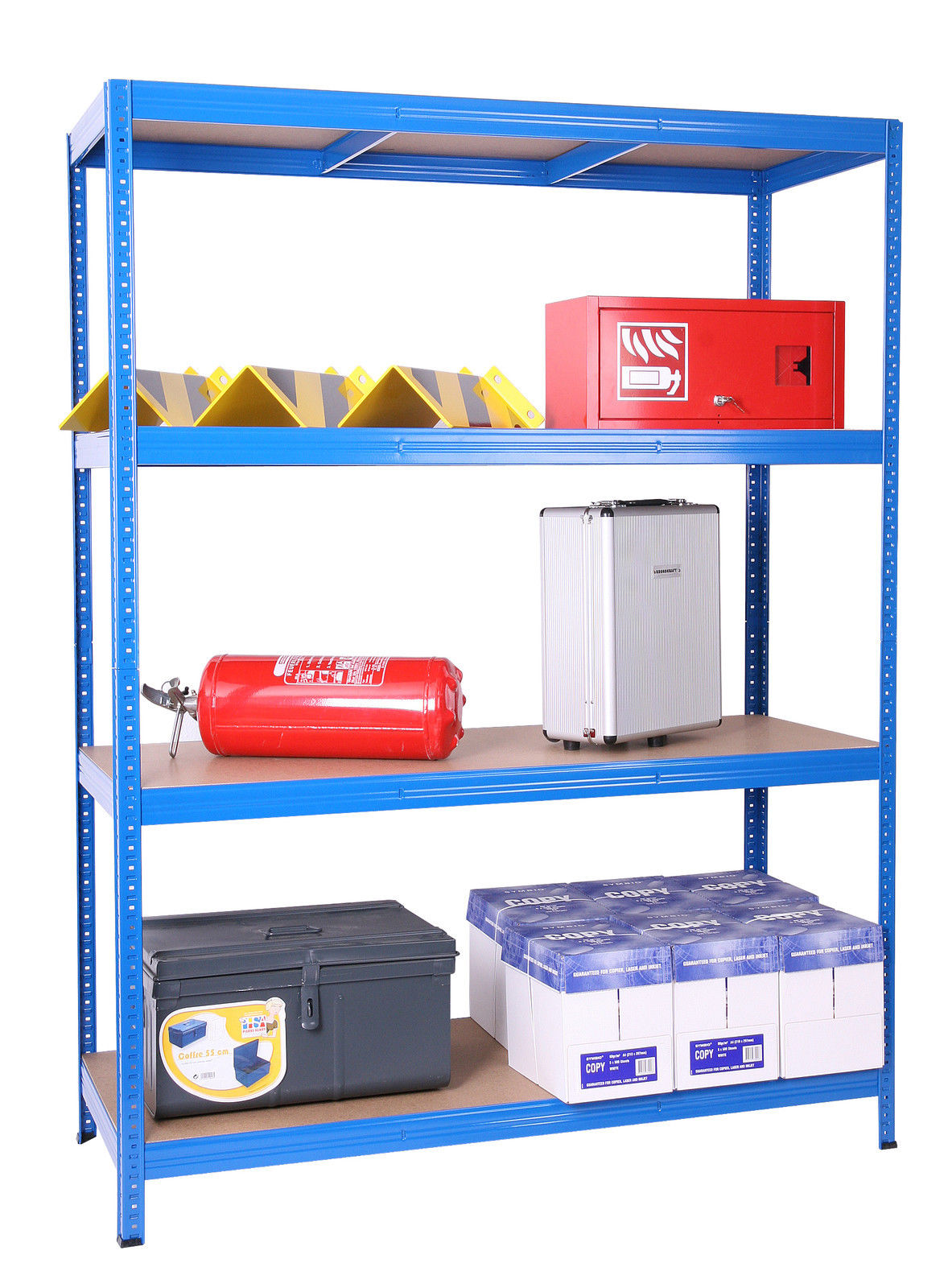 Weitspannregal 350 kg Profi 280x150x80cm SZAGATO Weitspann Regal 60 cm breit Fachbodenregal Lagerregal Schwerlastregal Regalsystem Weitspannregale