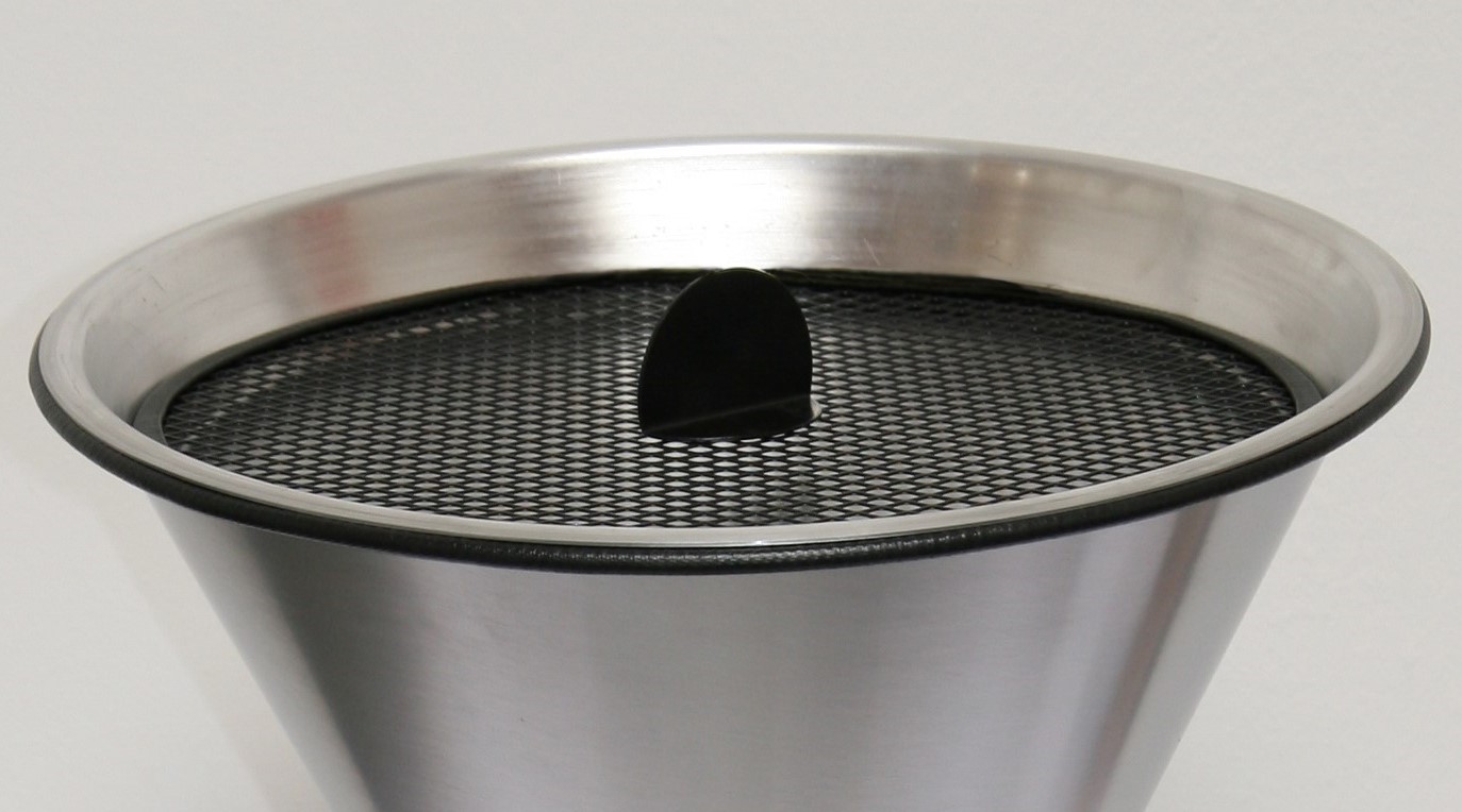 Stand Aschenbecher Edelstahl SZ 70x40cm SZAGATO Made in Germany Aschenbecher für draußen mit Deckel Standaschenbecher Stand Aschenbecher outdoor