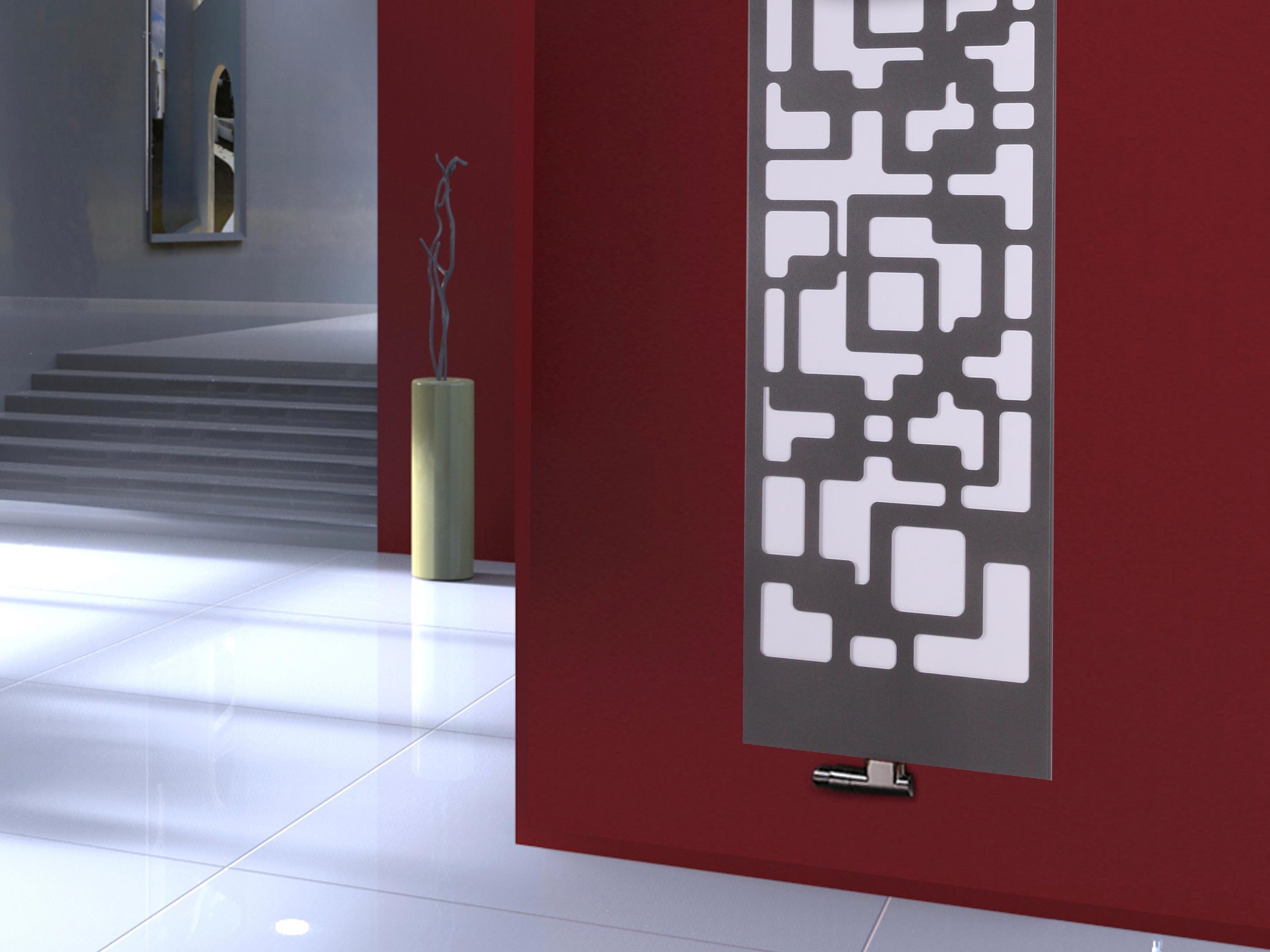 BADHEIZKÖRPER Design Downtown 2 120x47cm 799 Watt anthrazit moonstone SZAGATO Designheizkörper Handtuchheizkörper mit Mittelanschluss Handtuchwärmer