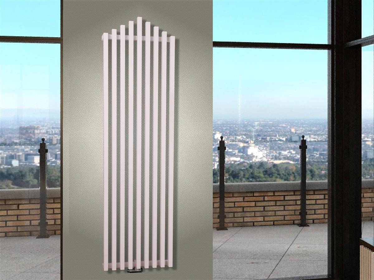 BADHEIZKÖRPER Design Pipe 180x51cm 1118 Watt weiß SZAGATO Designheizkörper Handtuchheizkörper mit Mittelanschluss Handtuchwärmer