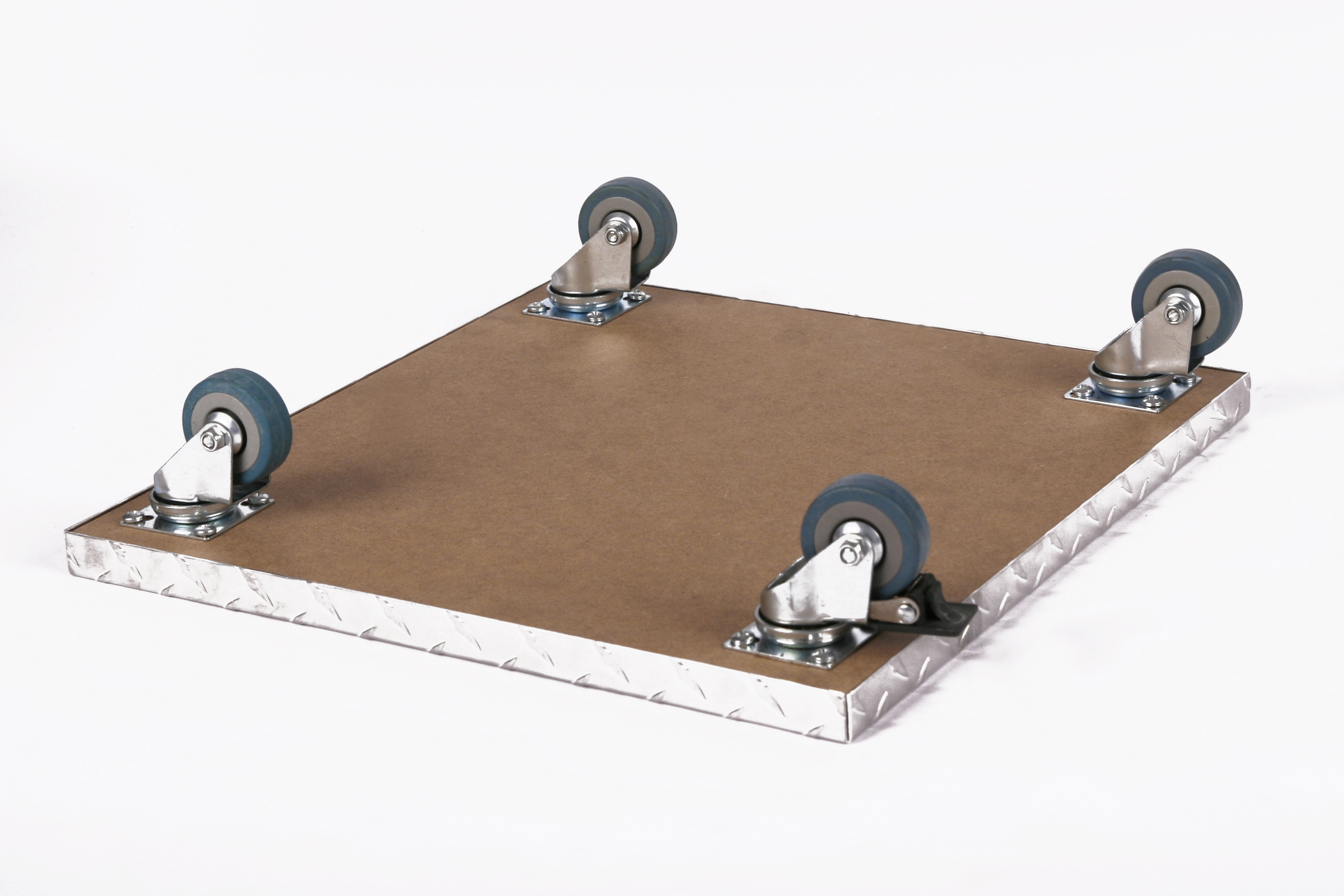 Rollbrett Pflanzenroller 30x30cm Alu 150 kg PU-Rolle SZAGATO Made in Germany Blumenuntersetzer Möbelroller Outdoor Blumenroller Transportroller