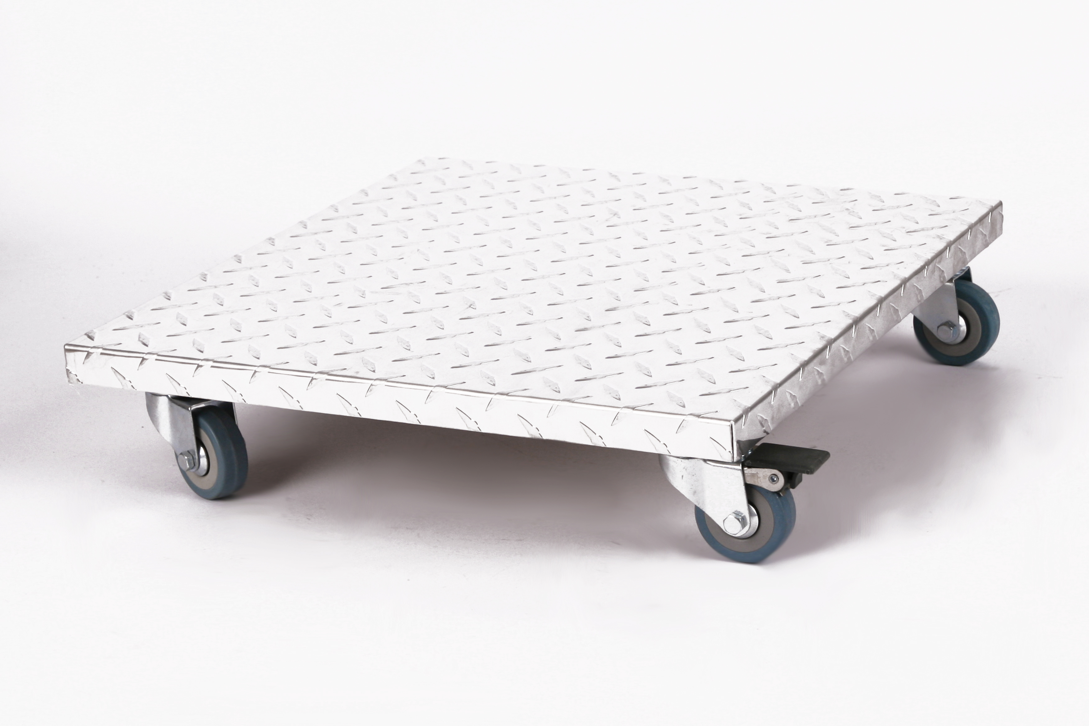 Rollbrett Pflanzenroller 40x40cm ALU 150kg PU-Rolle+Bremse SZAGATO Made in Germany Blumenuntersetzer Möbelroller Outdoor Blumenroller Transportroller