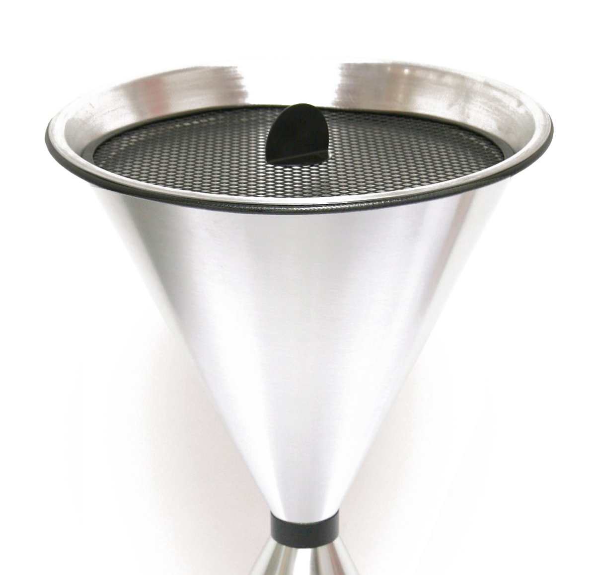 Stand Aschenbecher Diabolo 71x40cm Aluminium inkl. 25kg Quarzsand SZAGATO Aschenbecher groß Standaschenbecher außen Aschenbecher stehend draußen