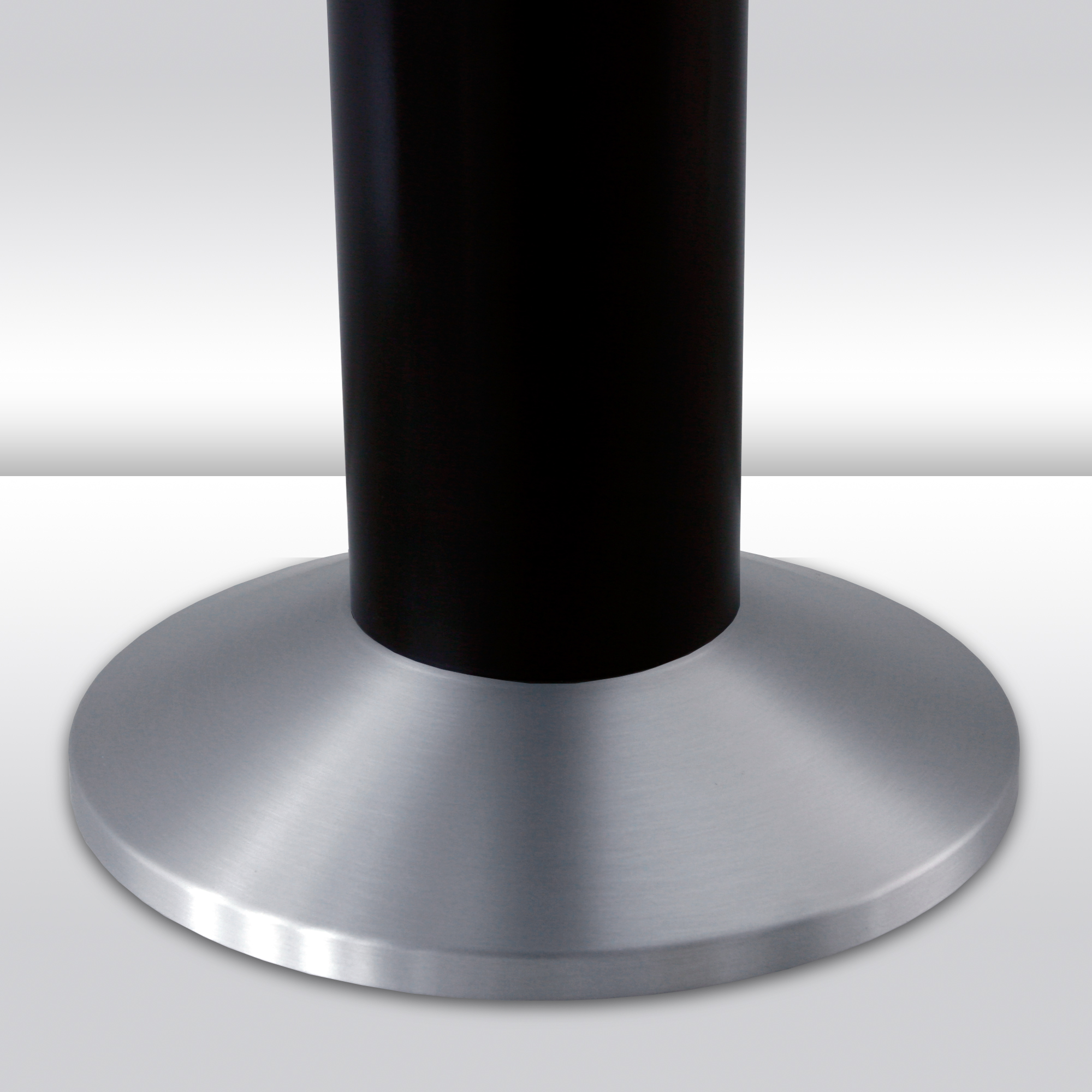 Aschenbecher Säule 81x25cm ALU schwarz SZAGATO Made in Germany Aschenbecher groß Stand-Aschenbecher außen großer Aschenbecher stehend für draußen