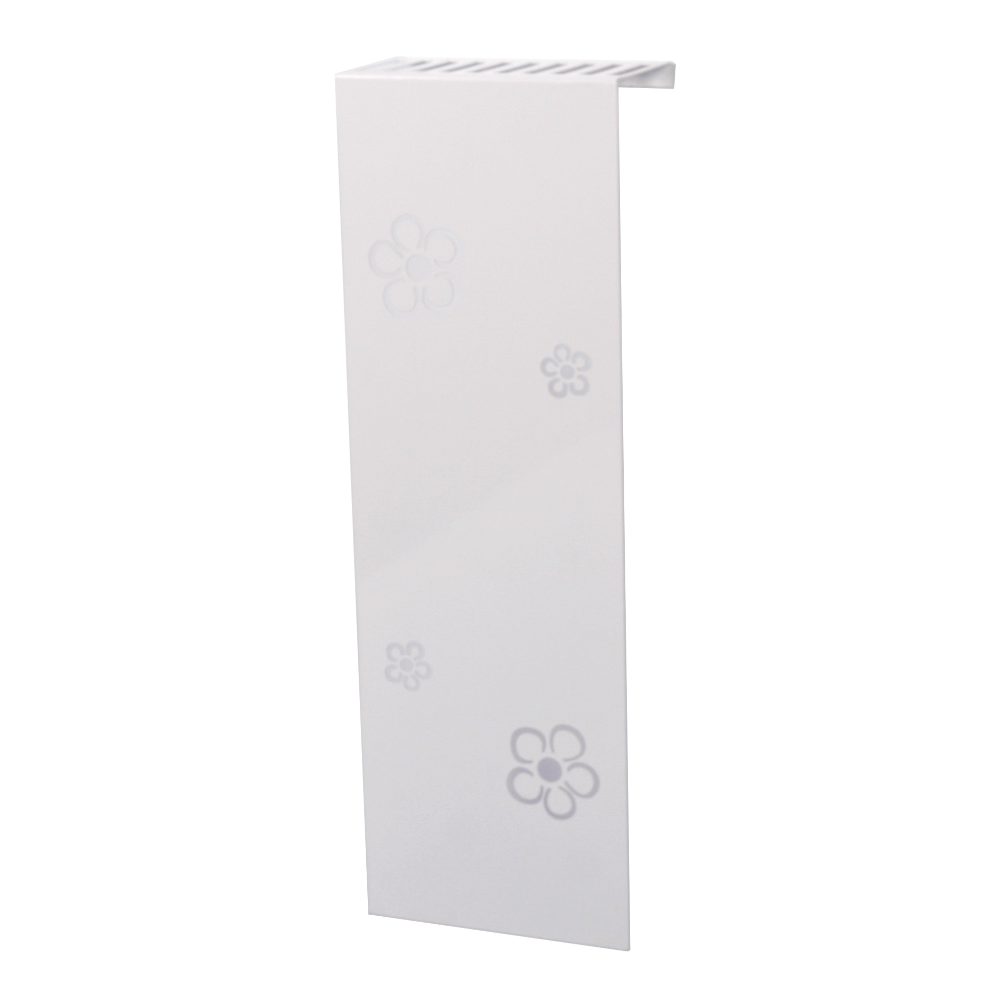 Heizkörperverkleidung 60 x 20cm Flower Frame weiß (1 Stück) SZAGATO Heizungsverkleidung Verkleidung Heizkörper Abdeckung Heizkörper Heizungsabdeckung