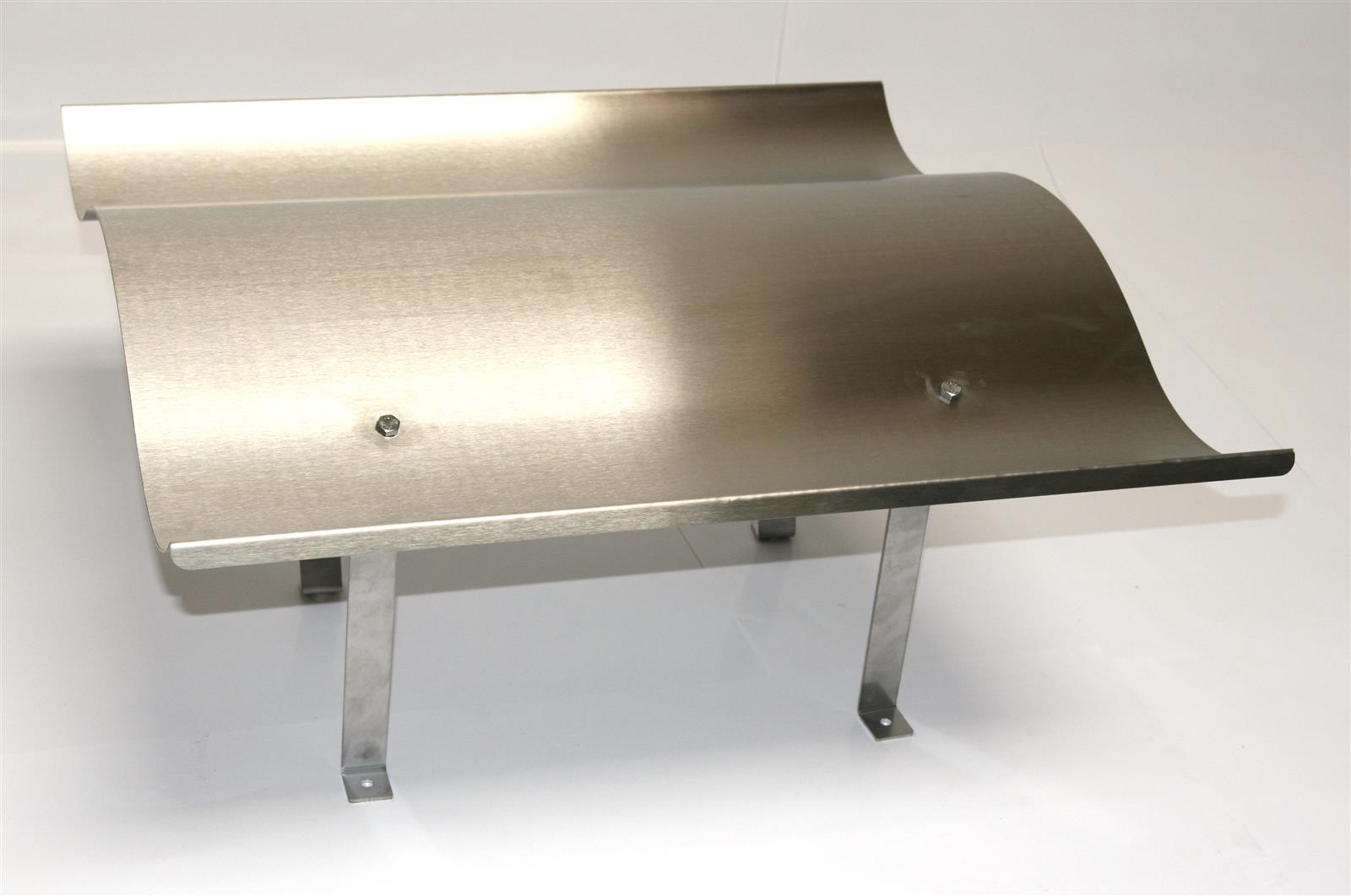 Schornsteinabdeckung Edelstahl 100x70cm starr No. 5 SZAGATO Made in Germany Kaminhaube Edelstahl Kaminabdeckung Schornsteinhaube Schornsteinabdeckung