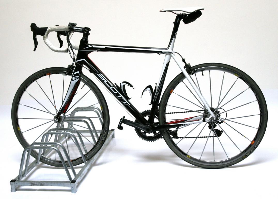 Fahrradständer 4 Fahrräder 100x39cm SZAGATO Fahhrad Ständer Standfuß Fahrrad Fahrradständer Reifenbreite 65 mm Fahrradbügel Fahrradhalter