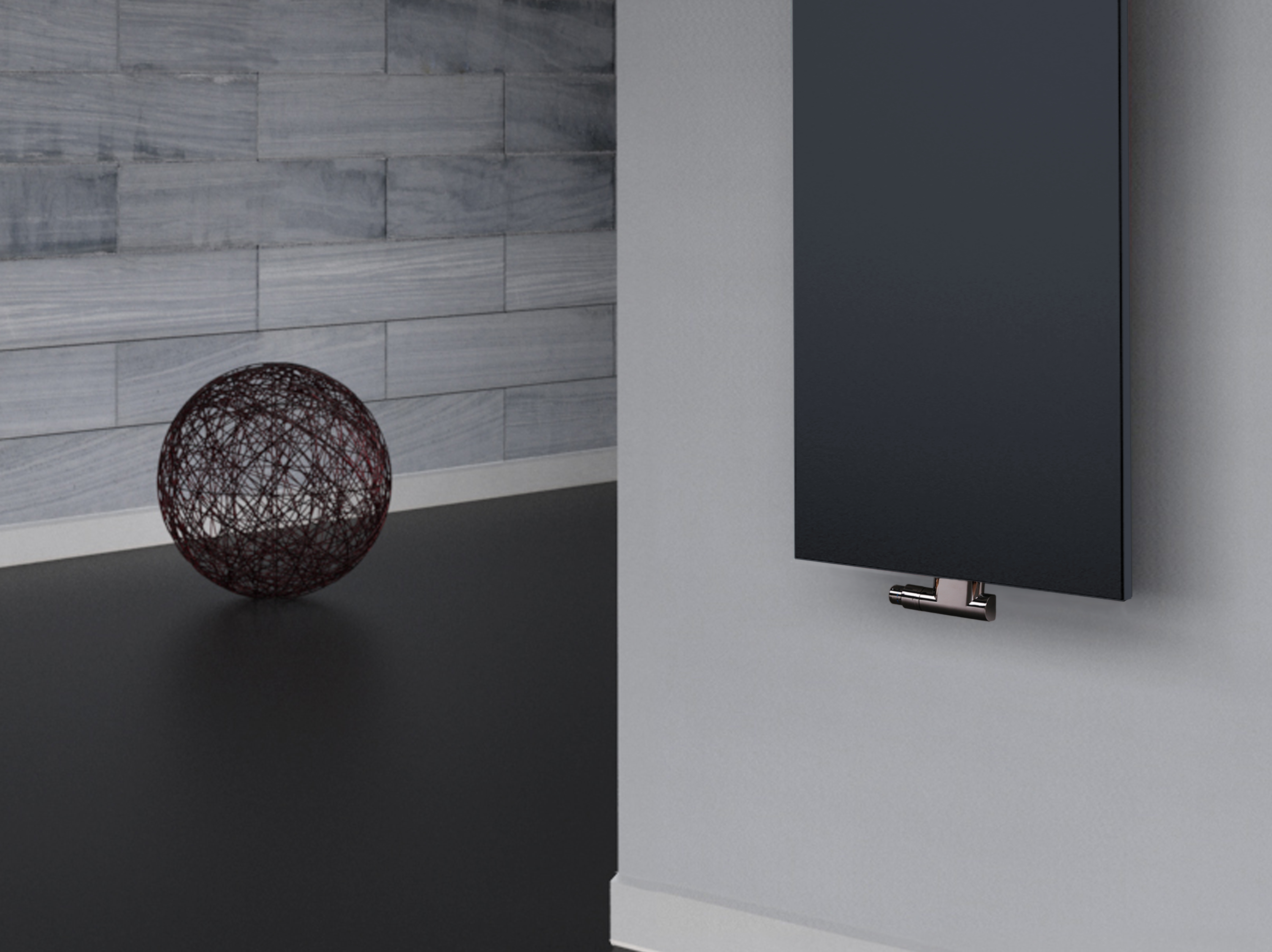 BADHEIZKÖRPER Design Mirror Steel 2 120x47cm 799 Watt anthrazit (+1 Halter 50mm) SZAGATO Designheizkörper Handtuchheizkörper mit Mittelanschluss