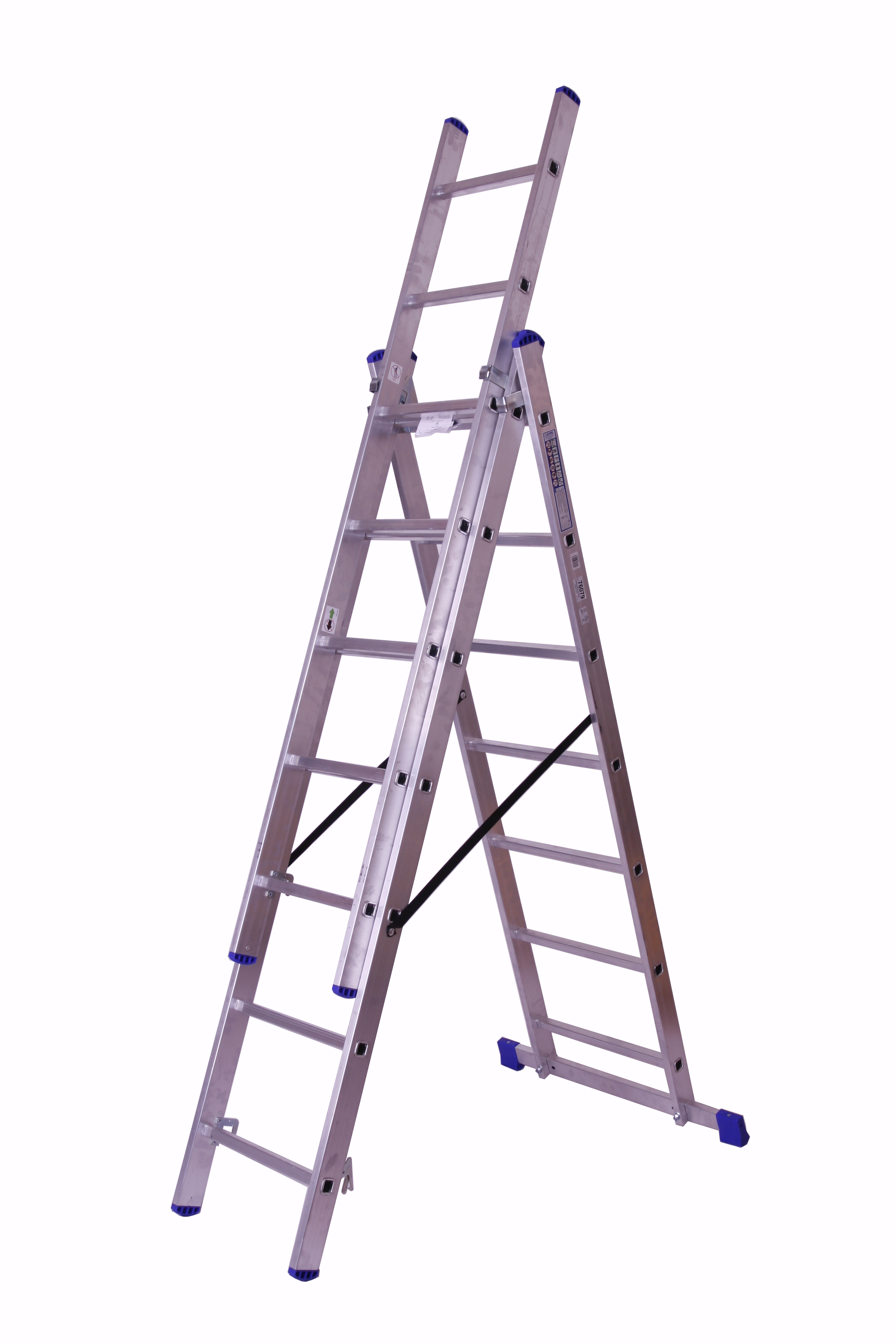 Stehleiter SZAGATO Stufenleiter Stehleiter ausziehbar Mehrzweckleiter Standleiter Schiebeleiter