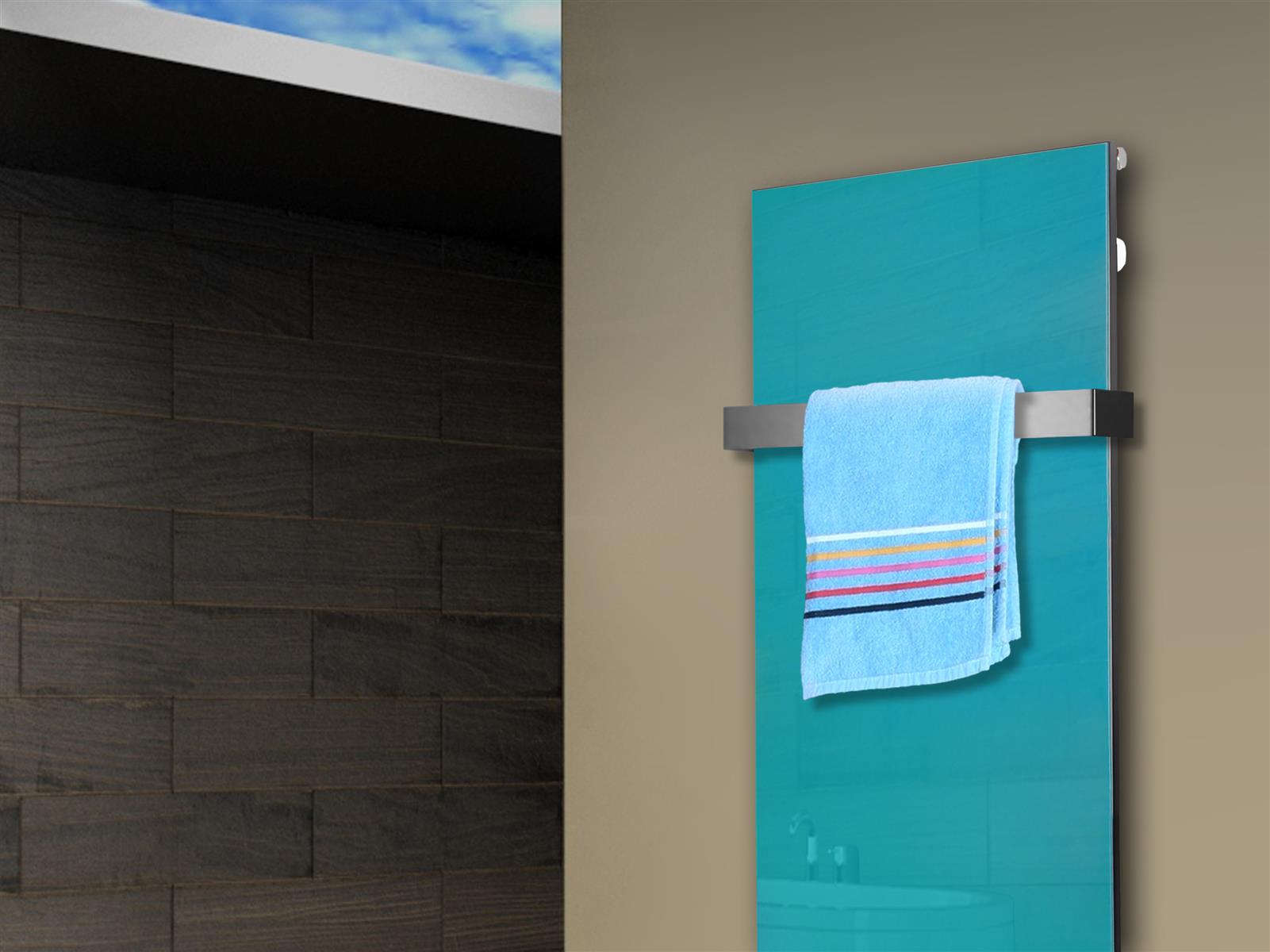 Badheizkörper Design Montevideo 2 (Glasfront) HxB: 120 x 47 cm, 799