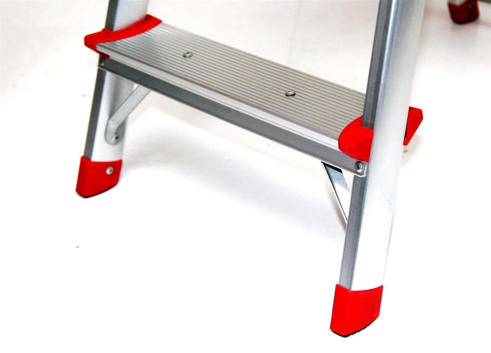 Stehleiter 6 Stufen 203x51cm Alu SZAGATO 6 Stufen Leiter Alu Stehleiter 6-stufig Bockleiter 6 Stufen Haushaltsleiter 6 Stufen Alu Stehleiter 6 Stufen