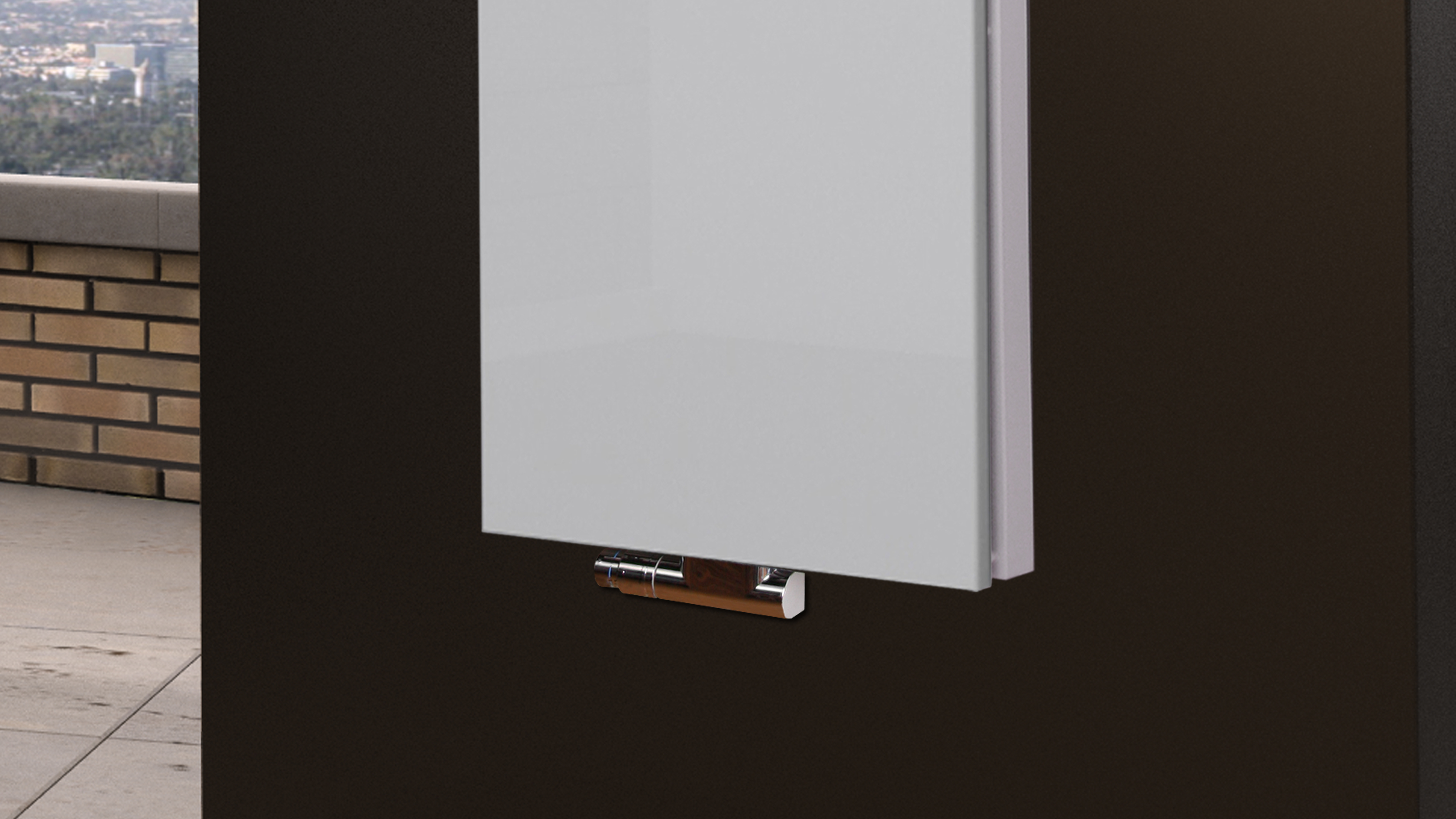 BADHEIZKÖRPER Design Mirror Steel 5 120x47cm 1458 Watt weiß +1 Halter 50mm SZAGATO Designheizkörper Handtuchheizkörper Mittelanschluss Handtuchwärmer