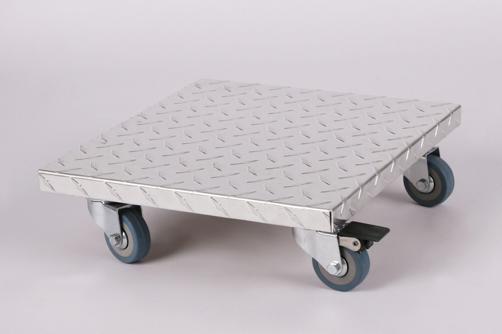 Rollbrett Pflanzenroller 30x30cm Alu 150 kg PU-Rolle SZAGATO Made in Germany Blumenuntersetzer Möbelroller Outdoor Blumenroller Transportroller