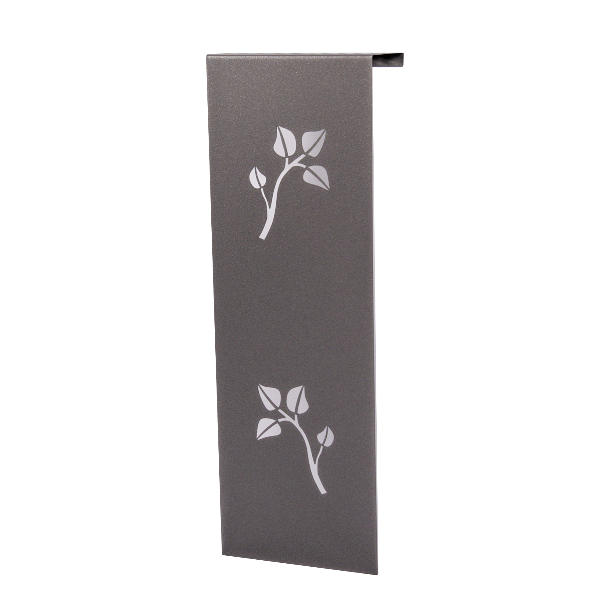 Heizkörperverkleidung 60 x 20cm Leaves anhrazit (1 Stück) SZAGATO Heizungsverkleidung Verkleidung Heizkörper Abdeckung Heizkörper Heizungsabdeckung