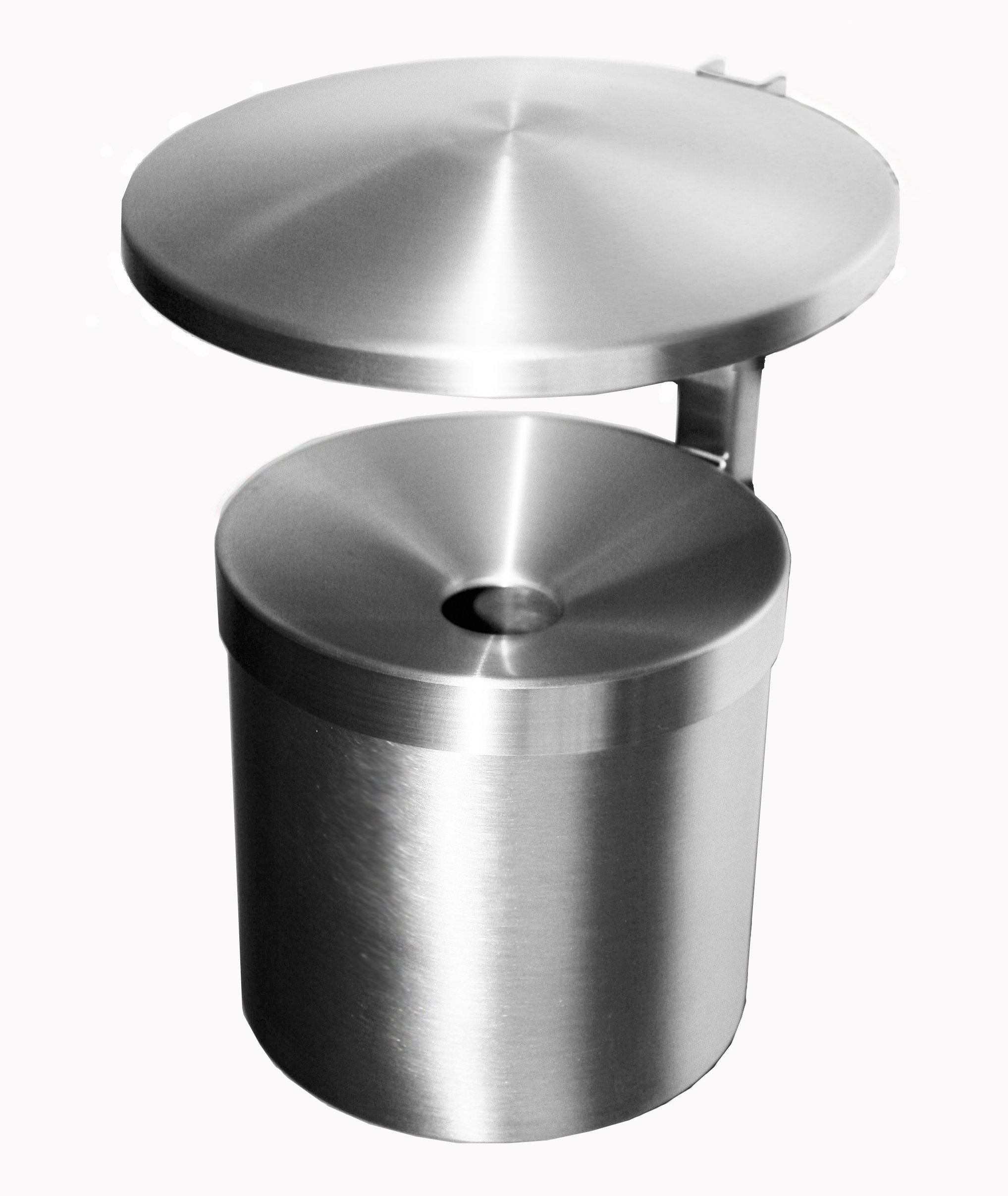 Wandaschenbecher mit Dach Aluminium SZAGATO Ø15x27cm 1 ltr. SZAGATO Wand Aschenbecher outdoor Aschenbecher Wandmontage Aschenbecher draussen outdoor