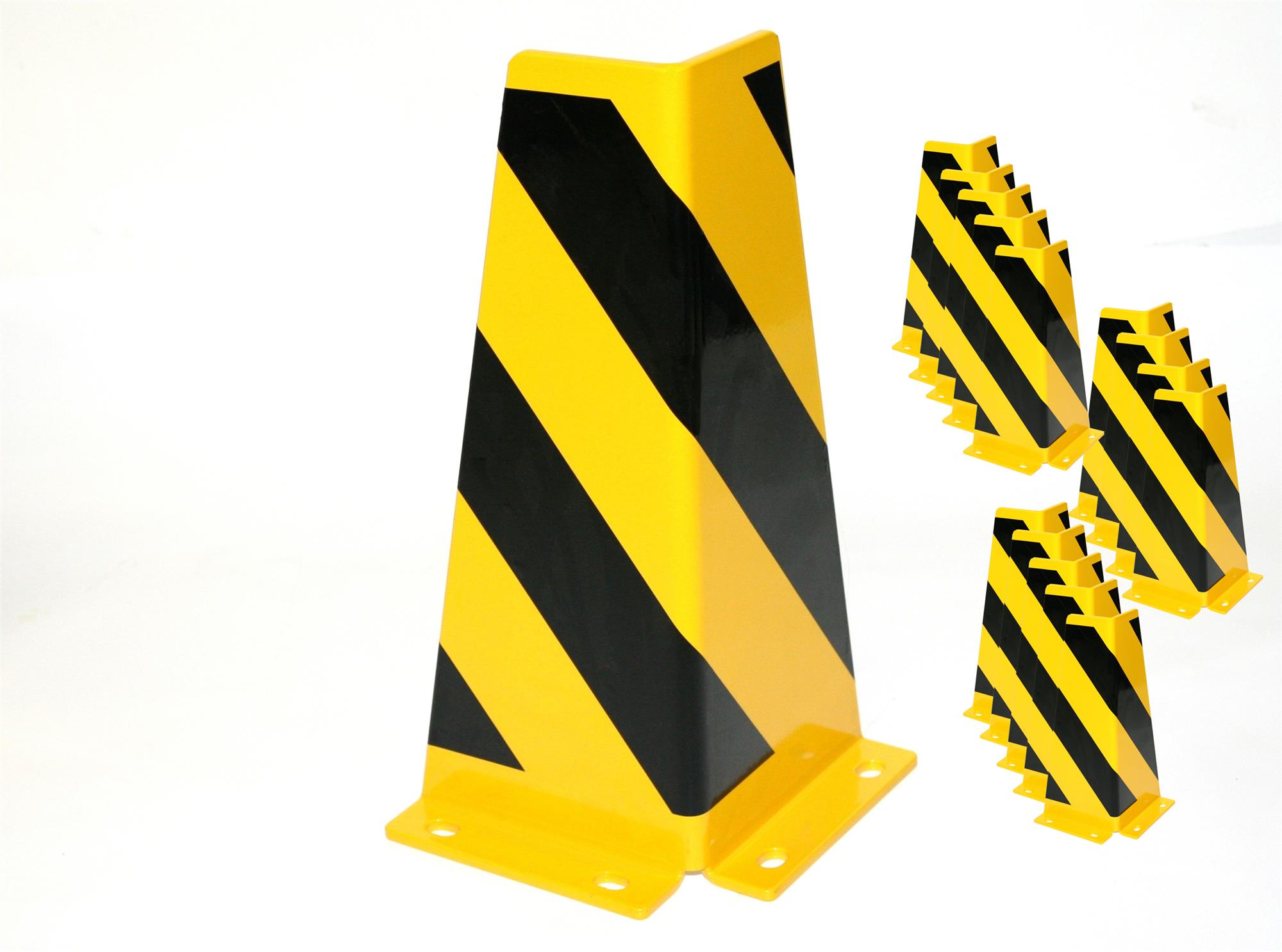 Rammschutz SET (16 Stück) 400x165x165x5 mm konisch SZAGATO Regal Anfahrschutz Regale Rammschutzbügel Rammschutze Anfahrschutze Rammschutzecke