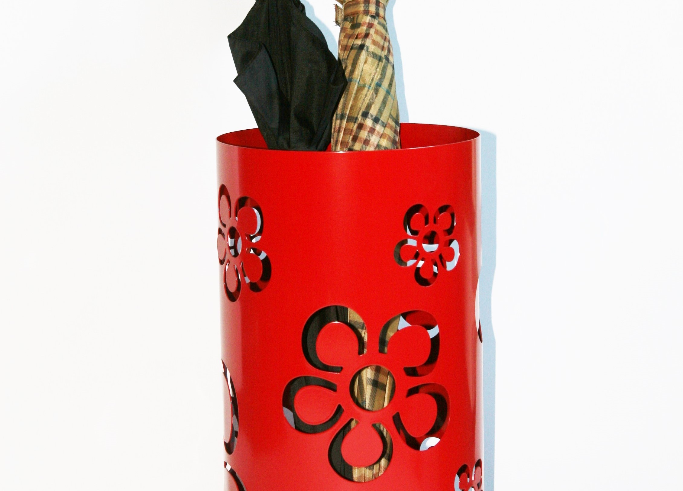 Schirmständer Design Flower 49xØ23cm rot SZAGATO Made in Germany moderner Regenschirmständer groß Schirmhalter Regenschirmhalter Design