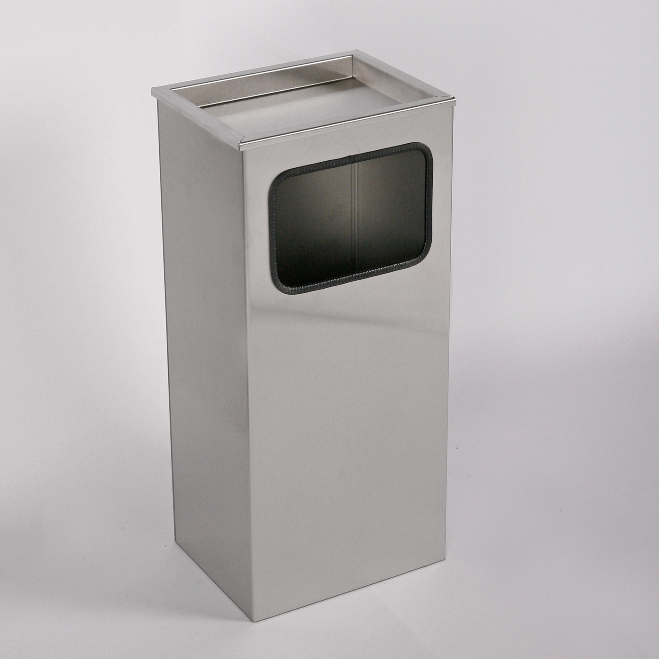 Aschenbecher mit Mülleimer Classic 62x30x23cm 12 ltr Edelstahl inkl. Inneneimer SZAGATO Standascher Aschenbecher Abfalleimer Mülleimer Aschenbecher