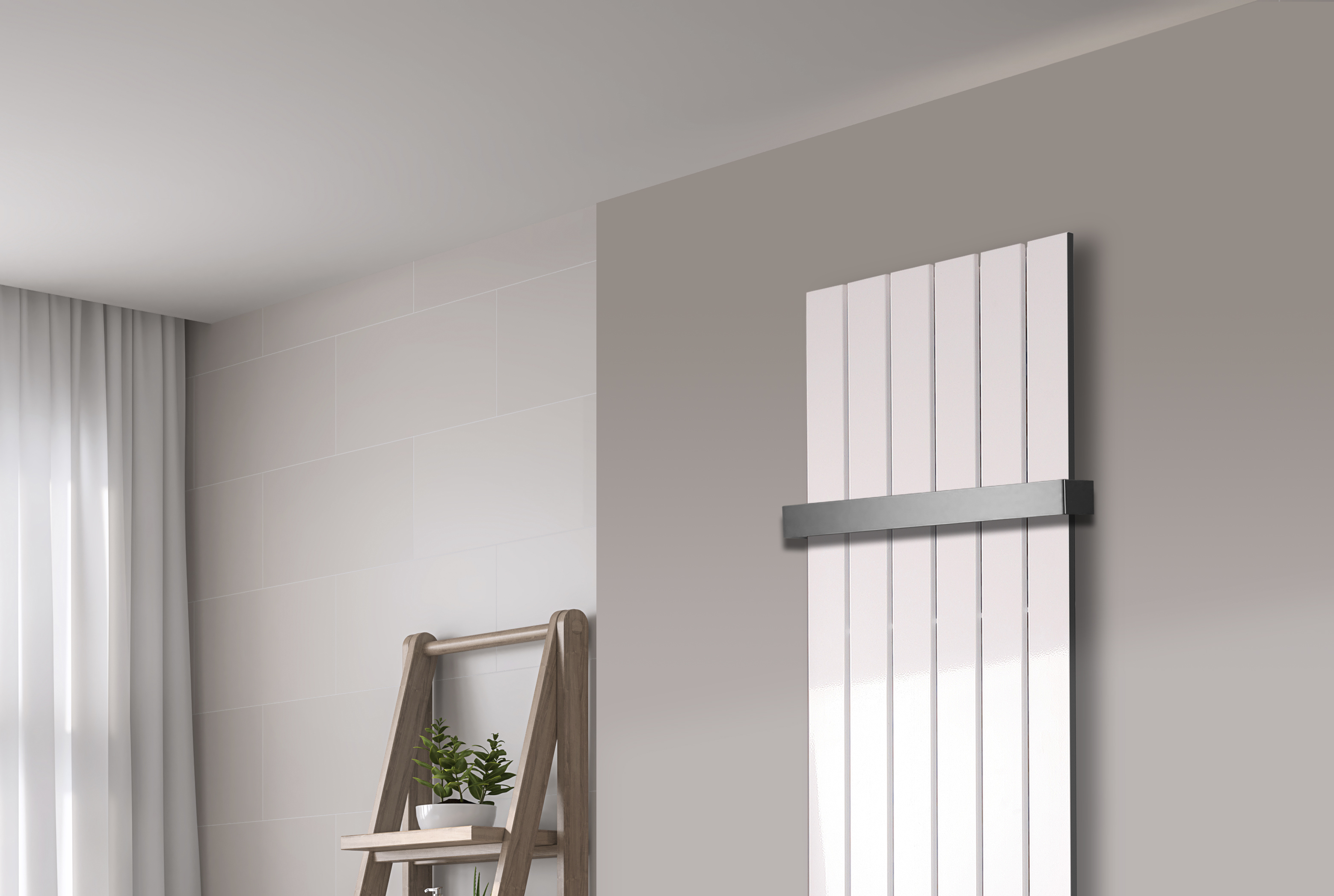 BADHEIZKÖRPER Design Peking 3 180x47cm 1118 Watt weiß (+1 Halter 50mm) SZAGATO Designheizkörper Handtuchheizkörper mit Mittelanschluss Handtuchwärmer