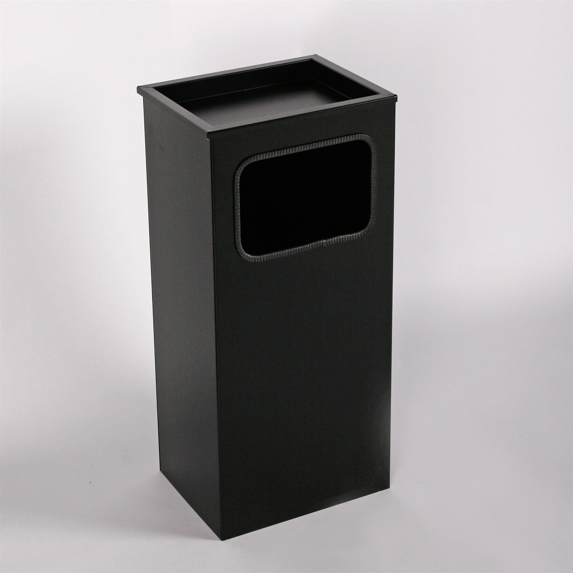 Aschenbecher mit Mülleimer Classic 62x30x23cm 12 ltr Schwarz inkl. Inneneimer SZAGATO Standascher Aschenbecher Abfalleimer Mülleimer mit Aschenbecher