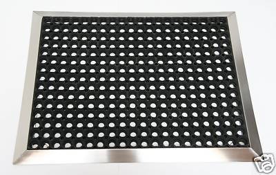 Edelstahlrahmen mit Fußmatte Ringgumimi 90x60cm SZAGATO Made in Germany Schuhabstreifer Edelstahl außen Schmutzfangmatte Fußabtreter draußen Edelstahlrahmen mit Fußmatte Ringgumimi 90x60cm SZAGATO Made in Germany Schuhabstreifer Edelstahl außen Schmutzfangmatte Fußabtreter draußen
