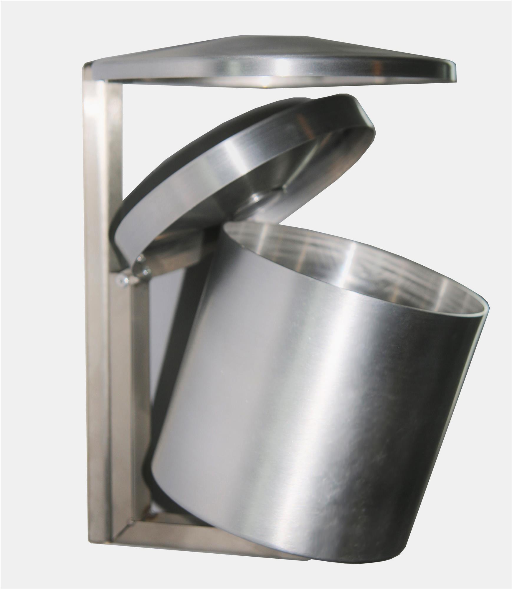 Wandaschenbecher mit Dach Aluminium Ø15x27cm 1 ltr. SZAGATO kaufen