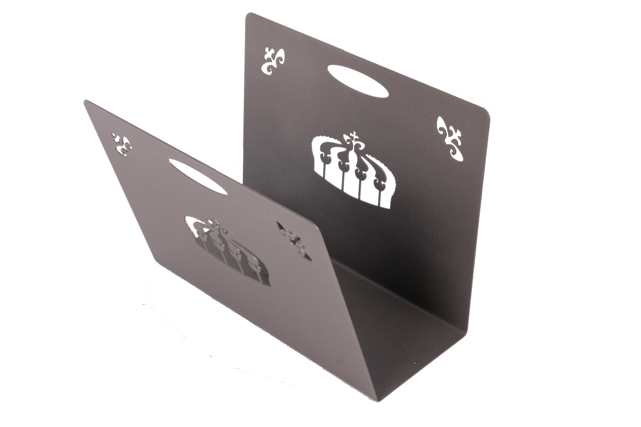 Zeitungsständer Crown 23x32x12cm grau SZAGATO Made in Germany  Zeitschriftenständer Metall Zeitschriftenhalter Zeitungshalter modern