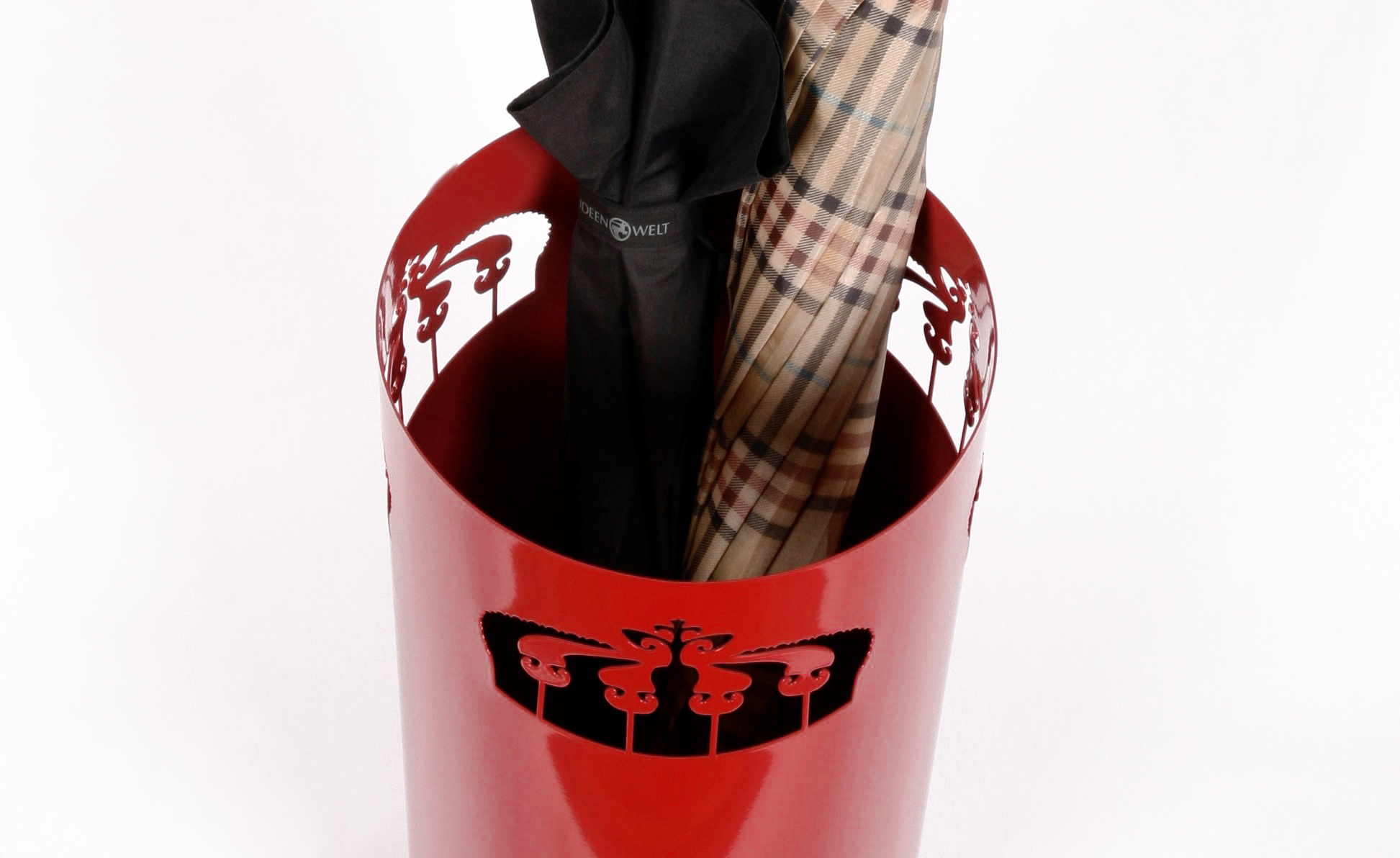 Schirmständer Crown 49xØ23cm rot (RAL 3002) SZAGATO Made in Germany moderner Regenschirmständer groß Schirmhalter Regenschirmhalter Design Schirmständer Crown 49xØ23cm rot (RAL 3002) SZAGATO Made in Germany moderner Regenschirmständer groß Schirmhalter Regenschirmhalter Design