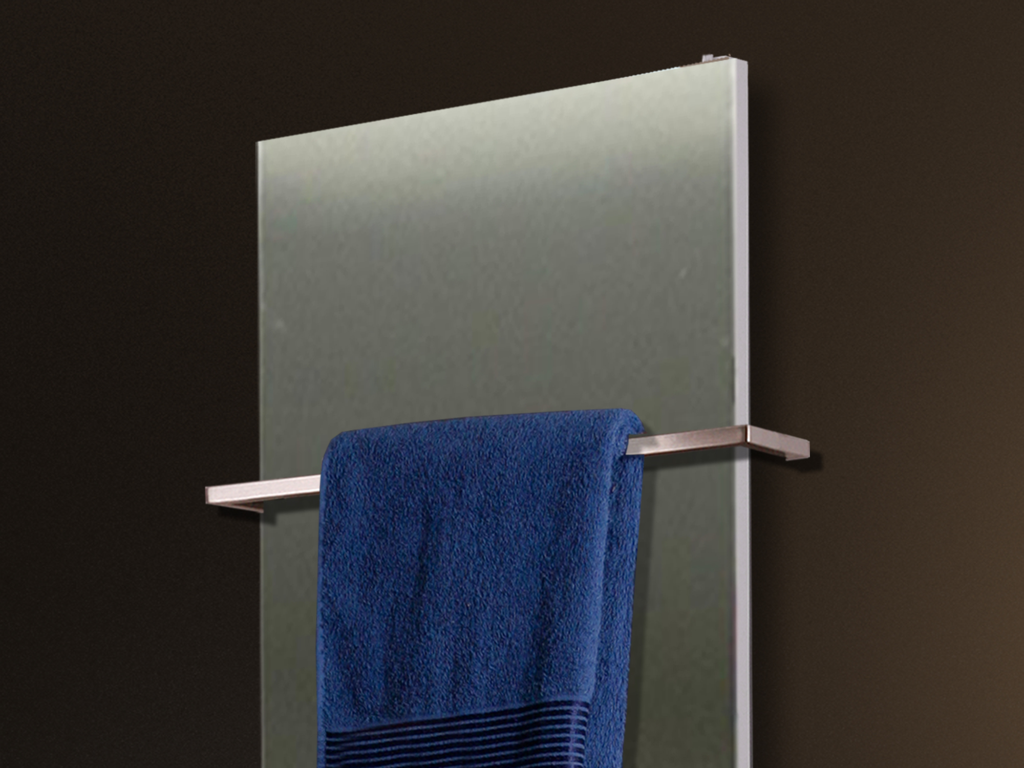 BADHEIZKÖRPER Design Mirror 3 180x47cm 1118 Watt Edelstahl matt (+1 Halter 30mm) SZAGATO Designheizkörper Handtuchheizkörper mit Mittelanschluss