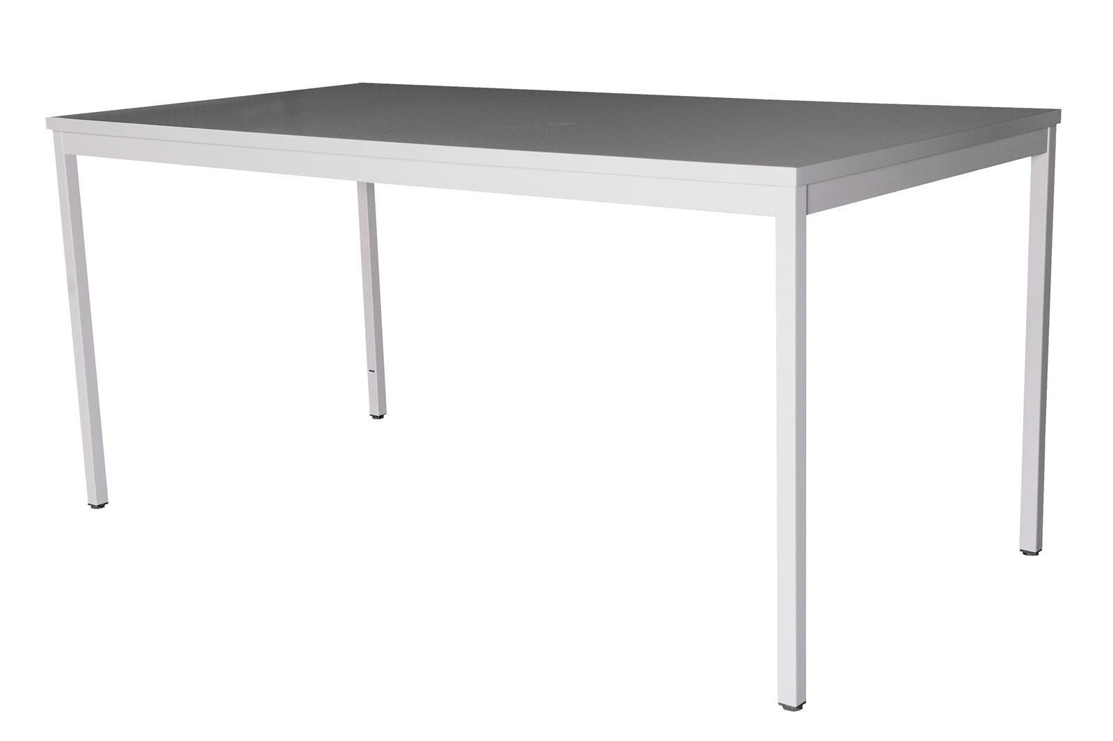 Schreibtisch Stahl LxB 180x80cm lichtgrau SZAGATO Arbeitstisch Bürotisch Druckertisch Computertisch Office Tisch Schreibti günstig Kindertisch