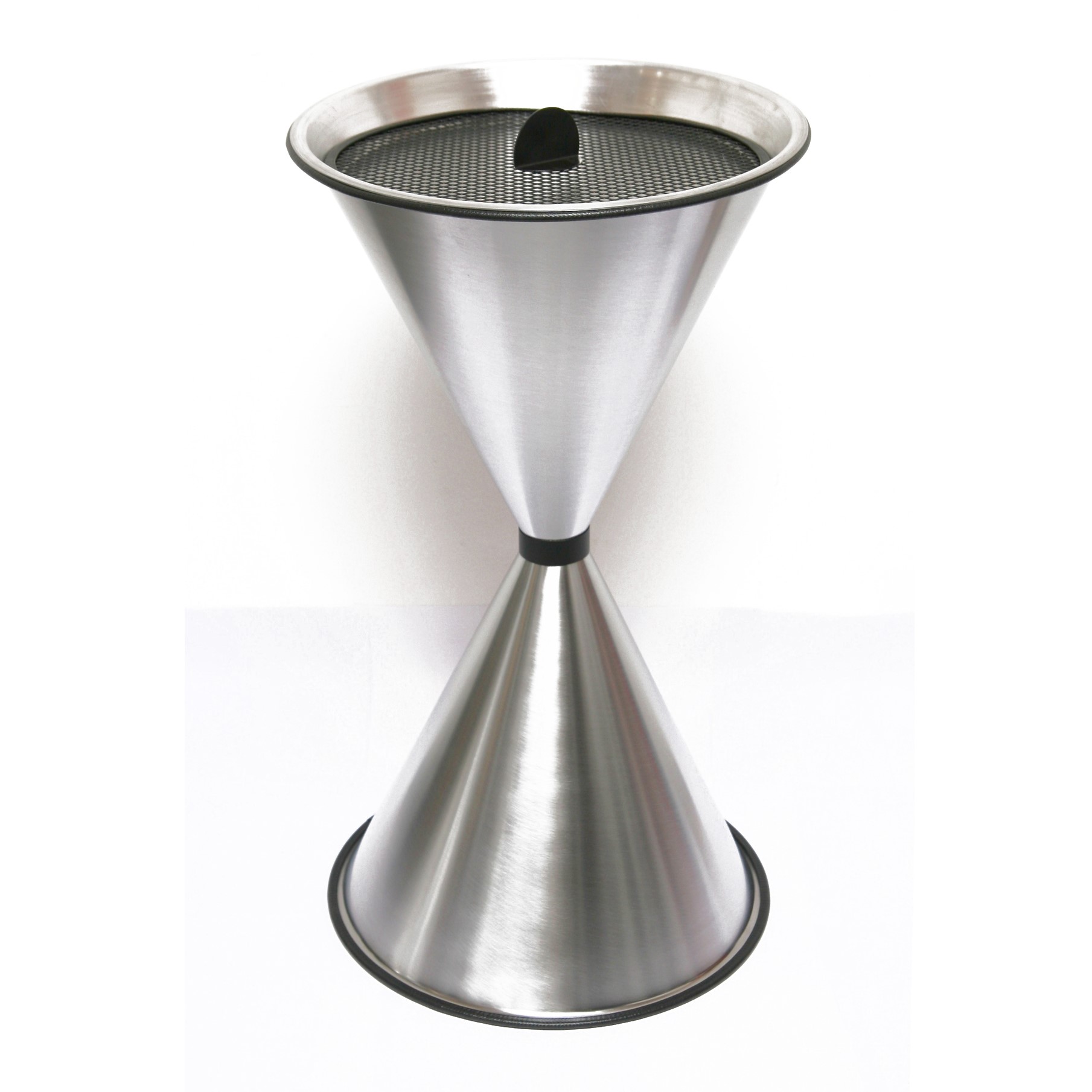 Stand Aschenbecher Diabolo 71x40cm Edelstahl inkl 25 kg Quarzsand SZAGATO Aschenbecher groß Stand-Aschenbecher außen Aschenbecher stehend Standascher