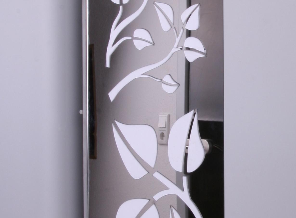 BADHEIZKÖRPER Design Leaves 2 120x47cm 799 Watt Edelstahl Hochglanz (+1 Halter 50mm) SZAGATO Designheizkörper mit Mittelanschluss Handtuchwärmer