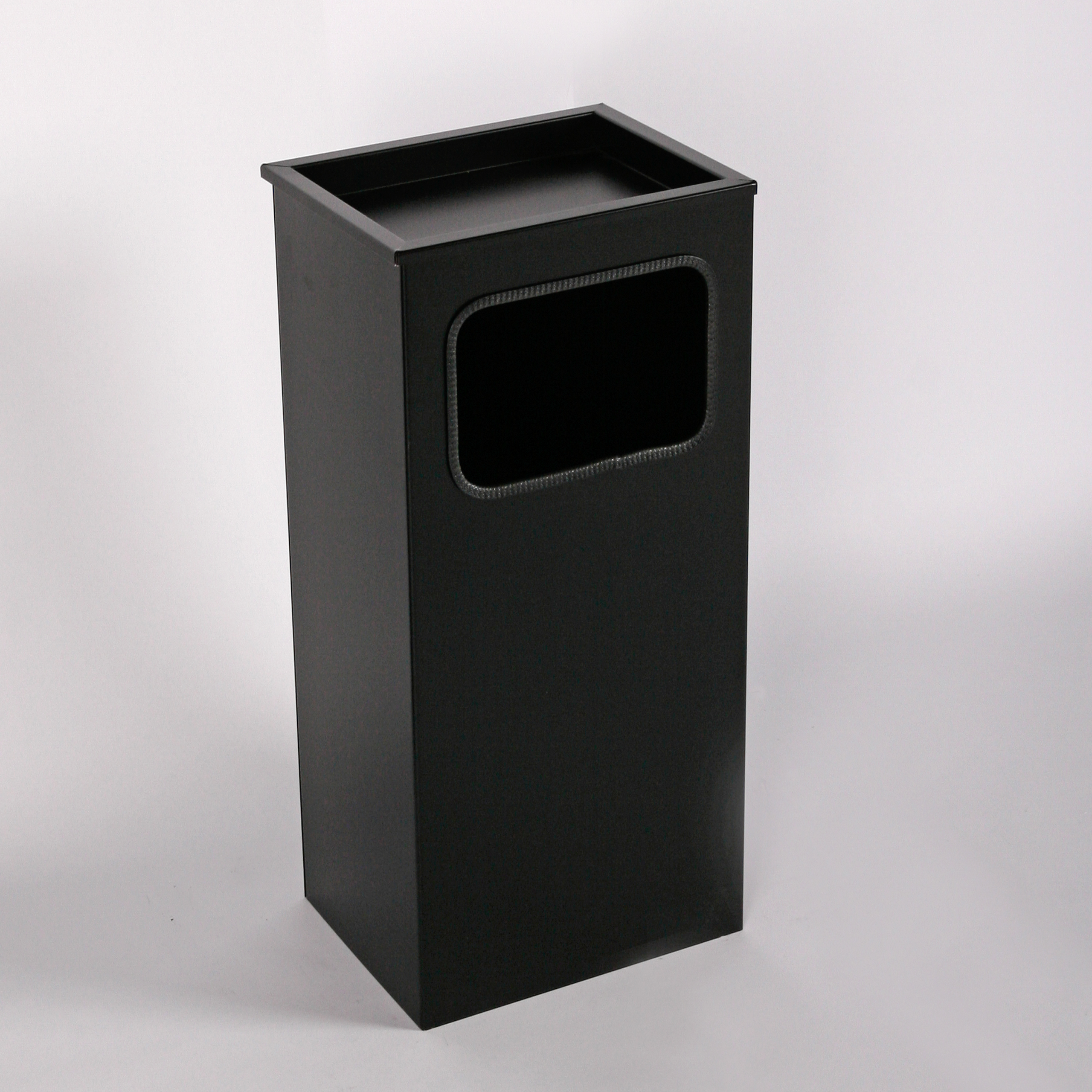 Aschenbecher mit Mülleimer Classic 62x30x23cm 12 ltr Schwarz inkl. Inneneimer SZAGATO Standascher Aschenbecher Abfalleimer Mülleimer mit Aschenbecher