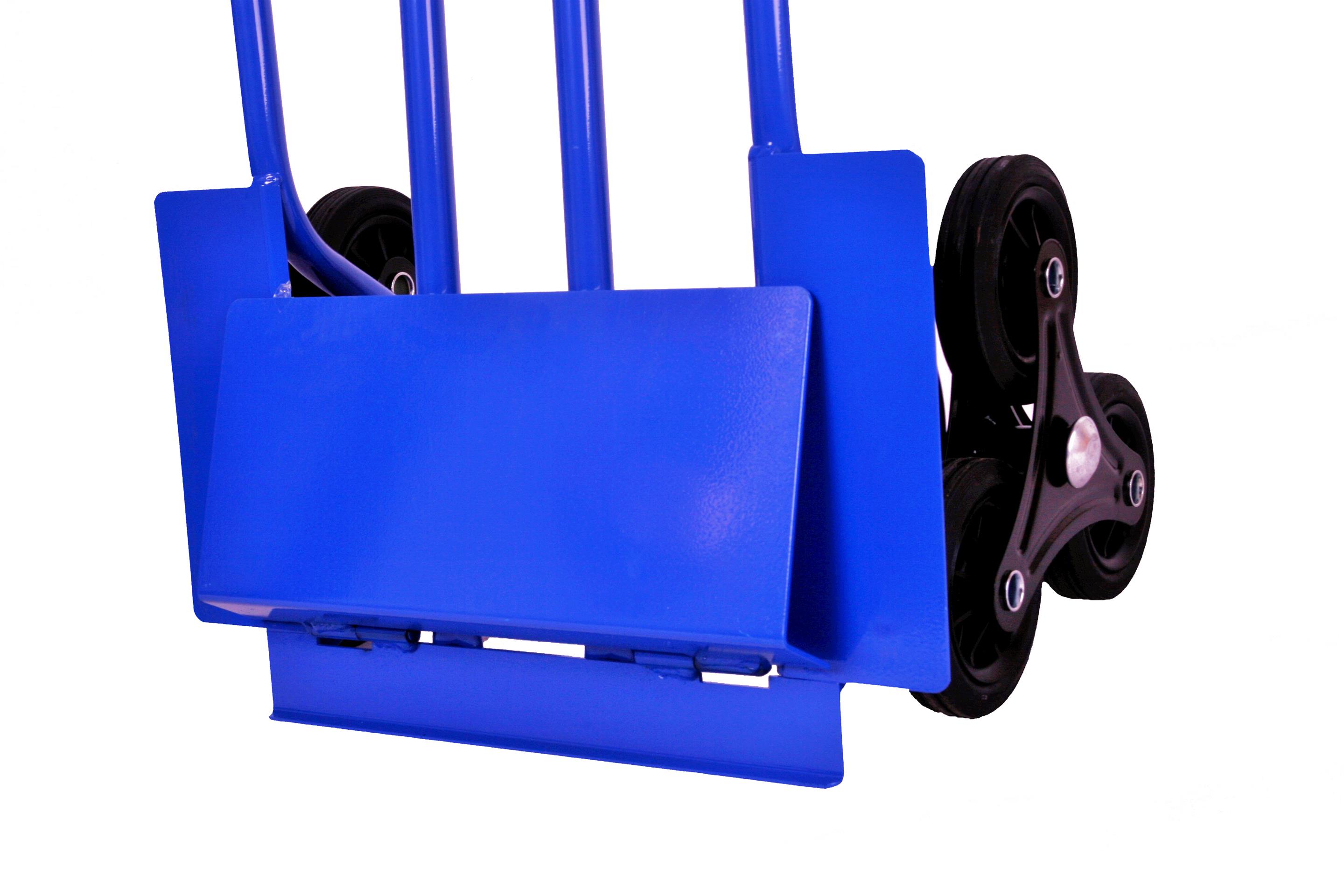 Sackkarre für Treppen klappbar 250 kg 108x53x55cm blau SZAGATO Treppen Sackkare Treppensteiger Transportkarre klappbar Sackkarre Stahl klappbar