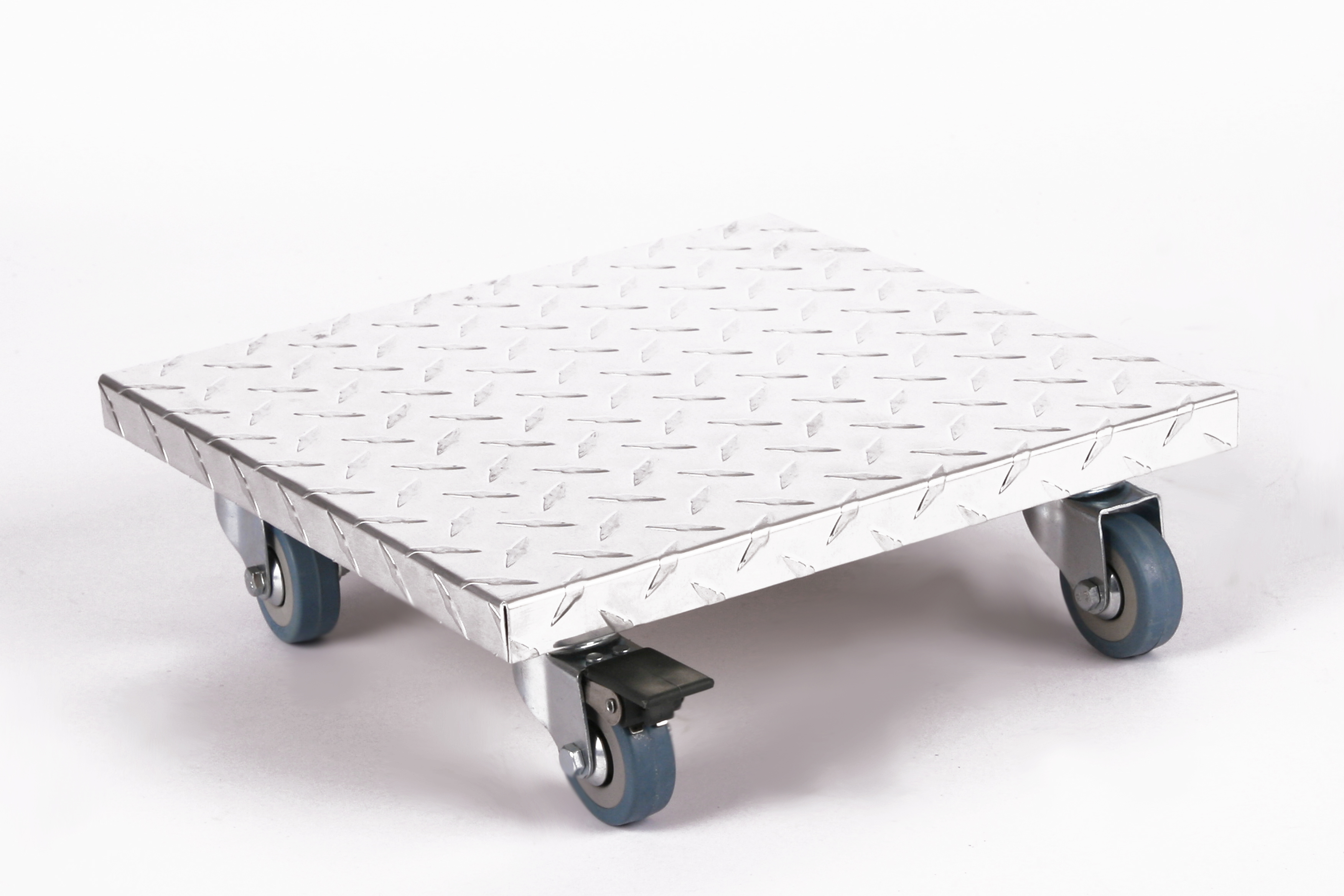 Rollbrett Pflanzenroller 30x30cm ALU 150kg PU-Rolle + Bremse SZAGATO Made in Germany Blumenuntersetzer Möbelroller Blumenroller Transportroller