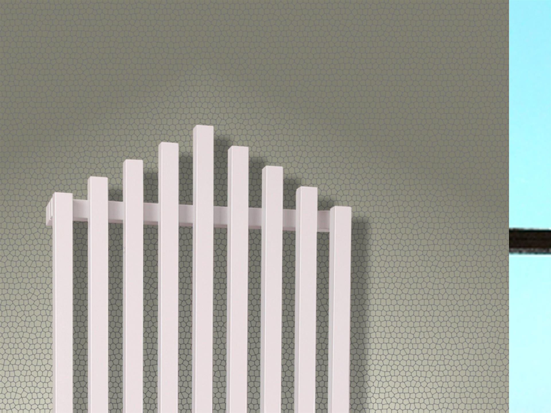 BADHEIZKÖRPER Design Pipe 180x51cm 1118 Watt weiß SZAGATO Designheizkörper Handtuchheizkörper mit Mittelanschluss Handtuchwärmer