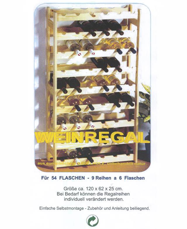 Weinregal Holz SZAGATO 120x62cm Kiefer 56 Flaschen Regal Holz Weinregal Flaschenregal Weinregale Holz Holzweinregal Flaschen Regale