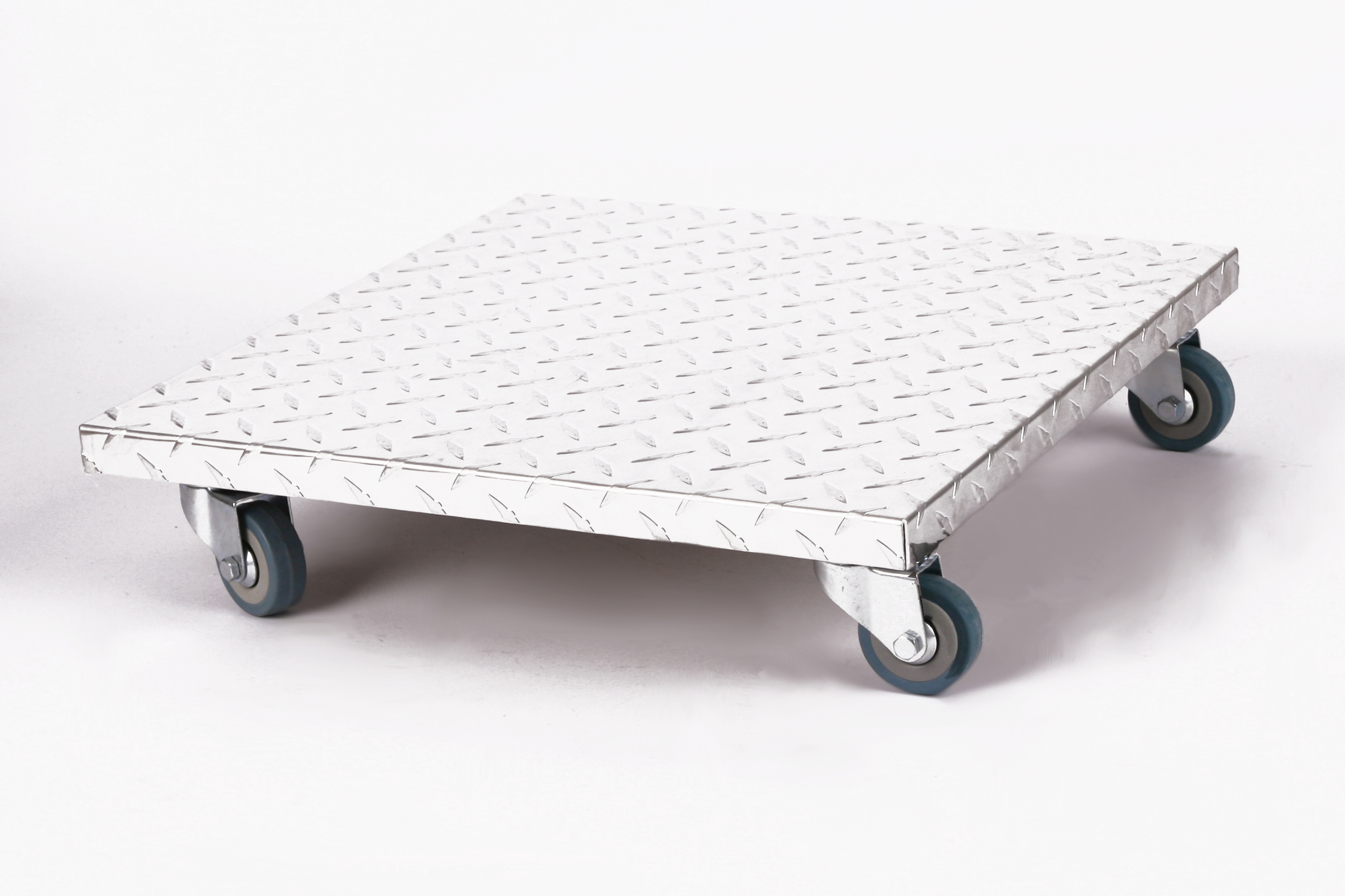 Rollbrett Pflanzenroller 40x40cm Alu 150 kg PU-Rolle SZAGATO Made in Germany Blumenuntersetzer Möbelroller Outdoor Blumenroller Transportroller