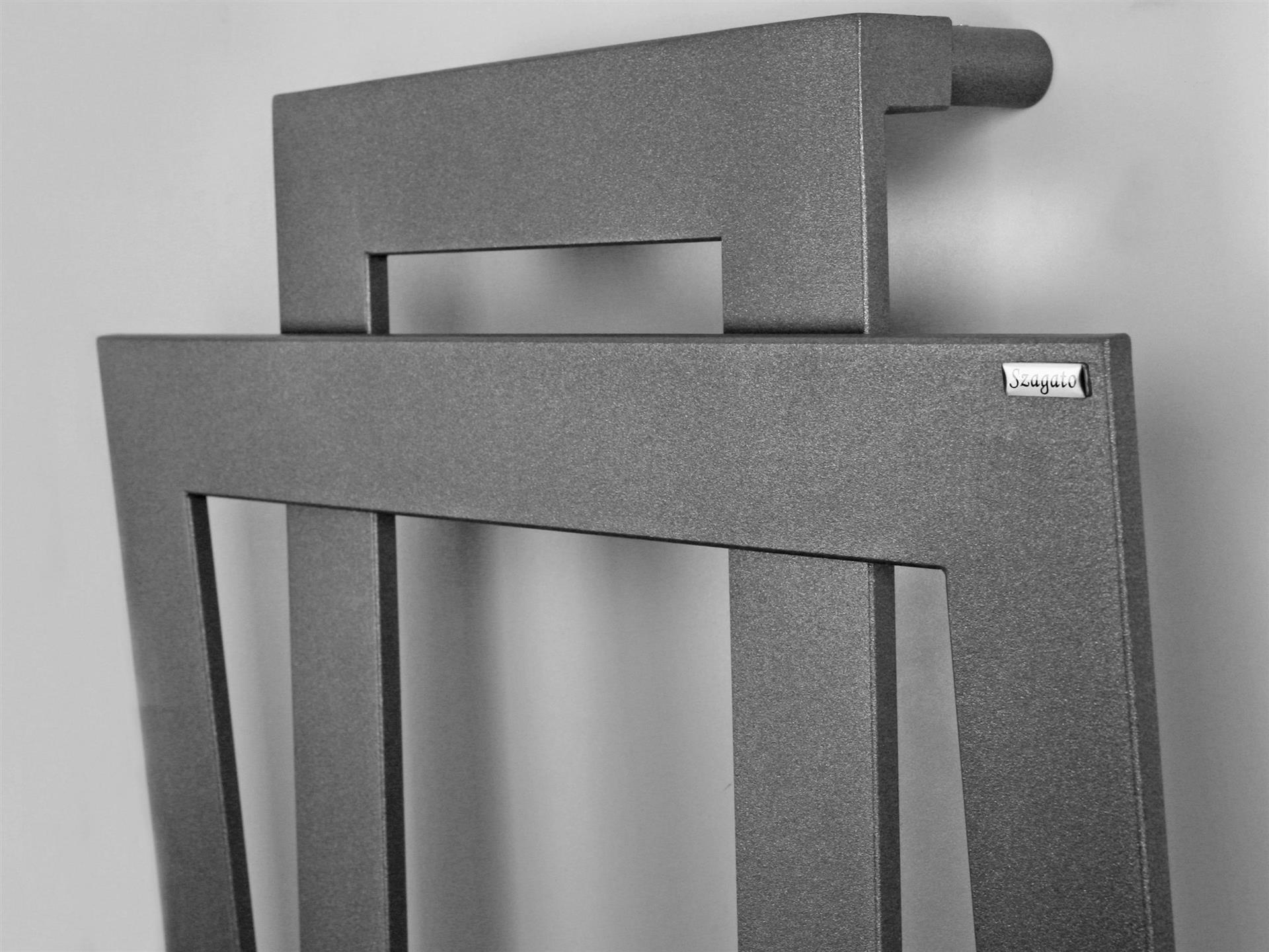 BADHEIZKÖRPER Design ART II (breite Version) 180x60cm 1019 Watt anthrazit moonstone SZAGATO Handtuchheizkörper mit Mittelanschluss Handtuchwärmer